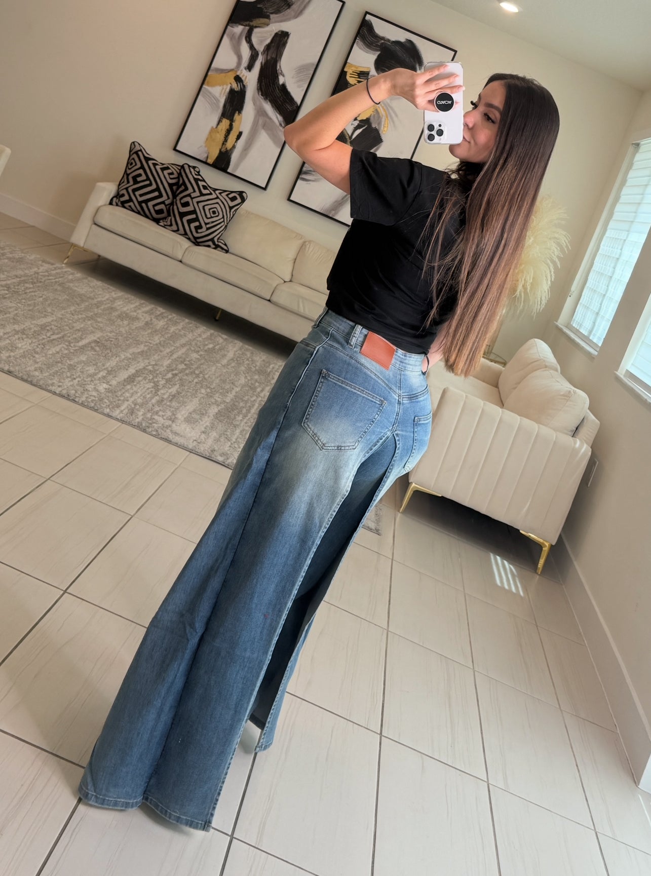 Empowered Feeling Denim Pants
