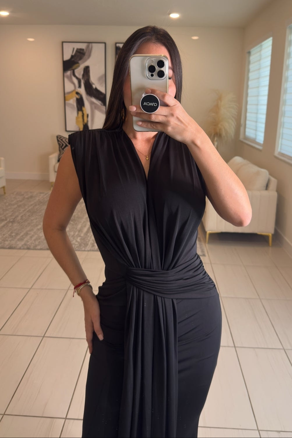 Sapphire Muse Black Maxi Dress