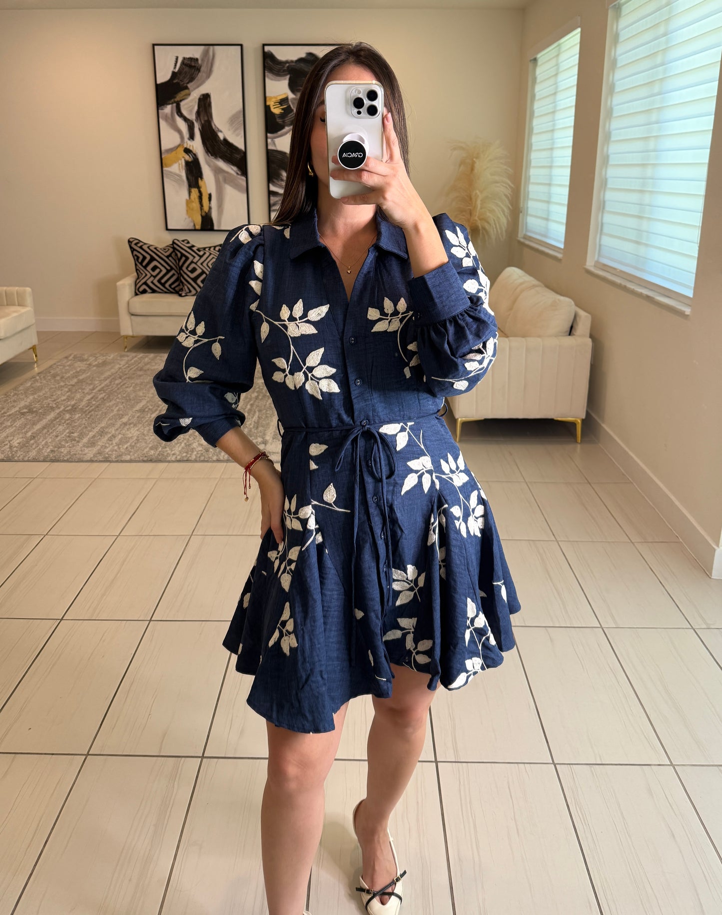 Power Stance Navy Blue Dress