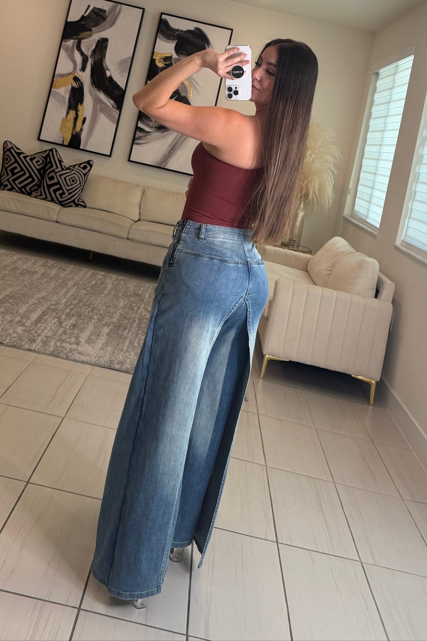 Empowered Feeling Denim Pants