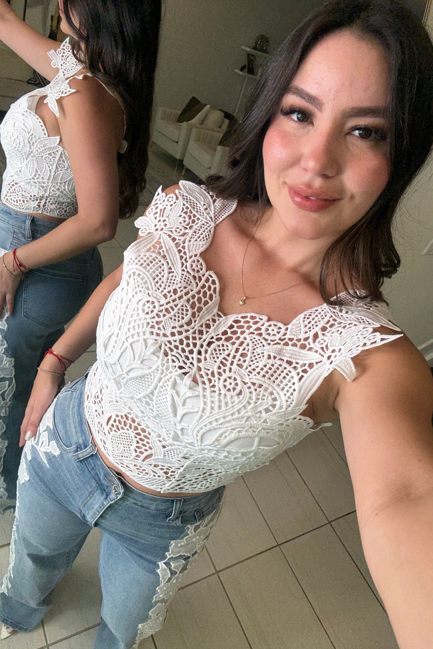 Absolutely Crochet White Top