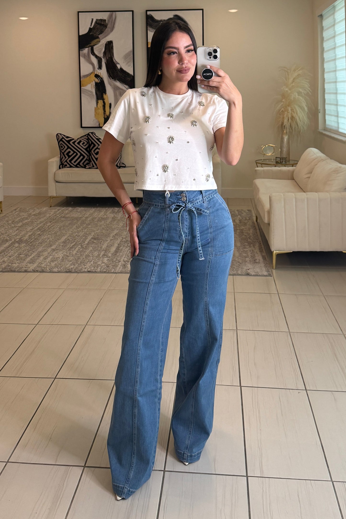 Mirror Mirage White Top