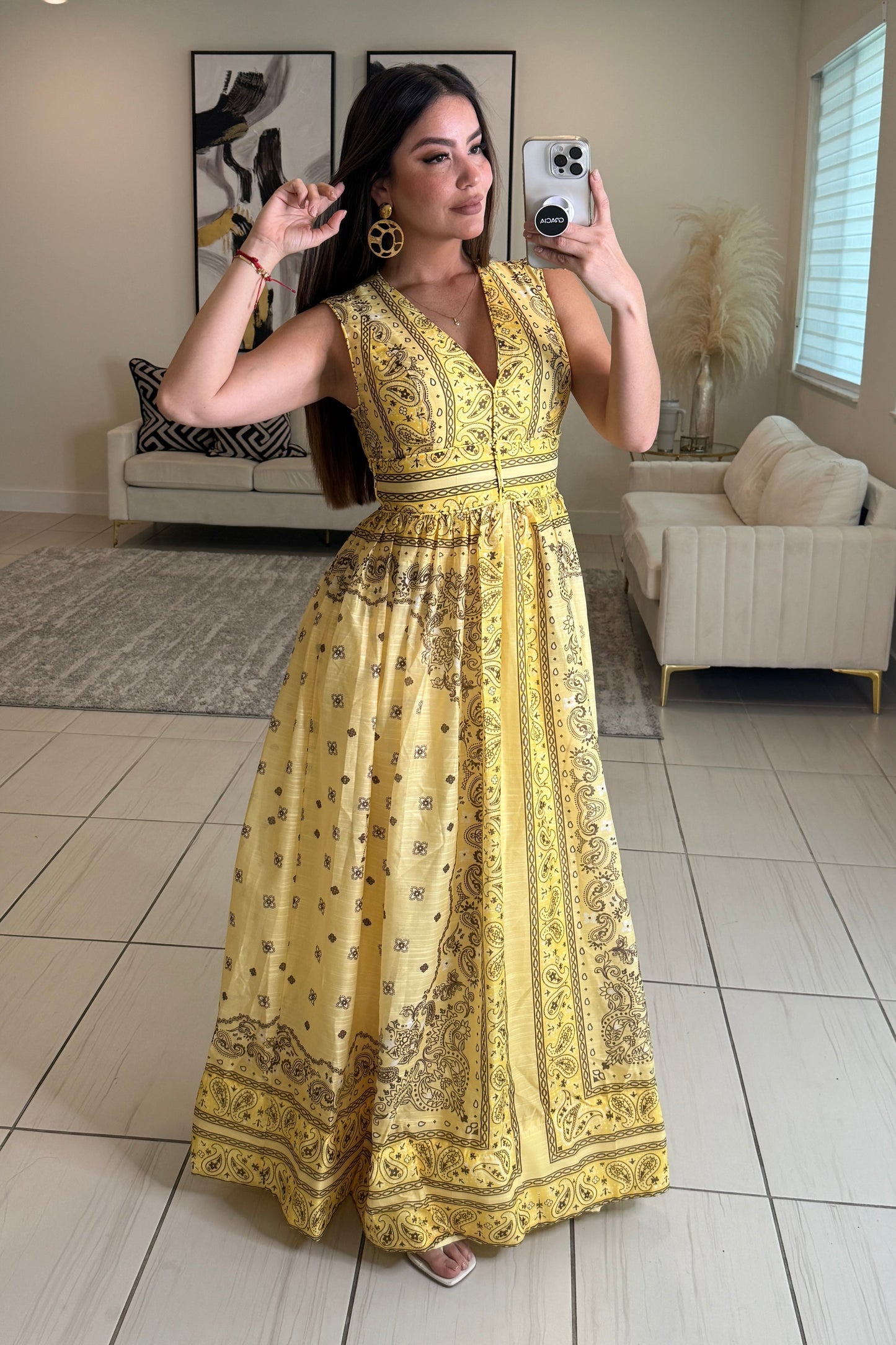 Enchanted Yellow Maxi Dress