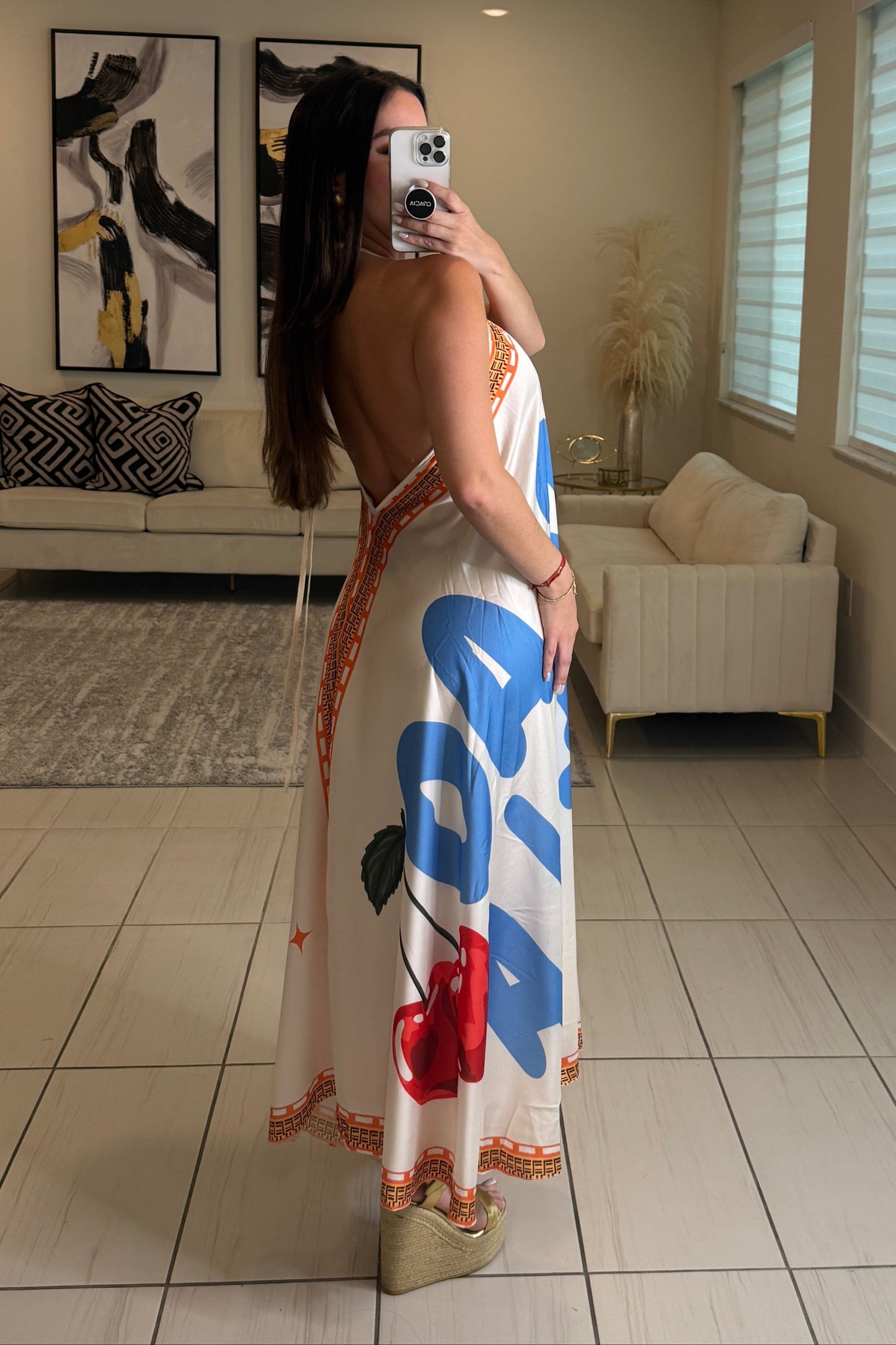 Beachside Cherries Maxi Dress