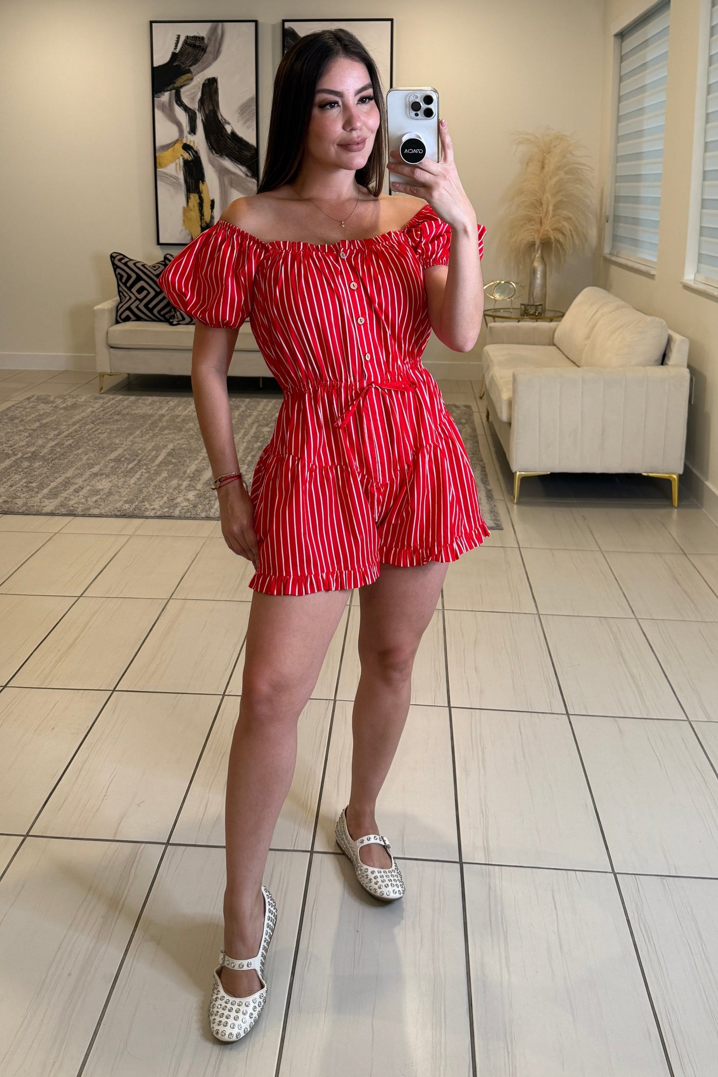 Pretty Girl Red Romper