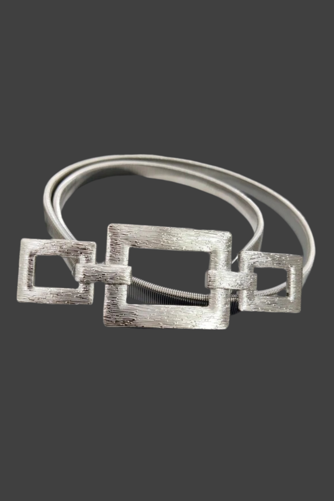 Diva Silver Elastic Belt