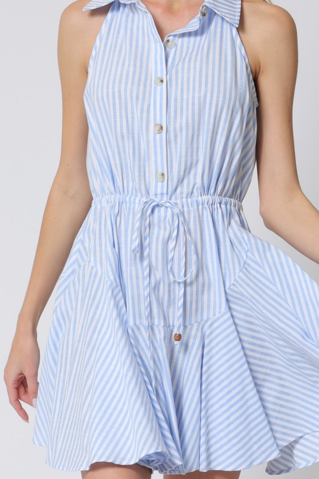 Celeste Twist Blue Dress