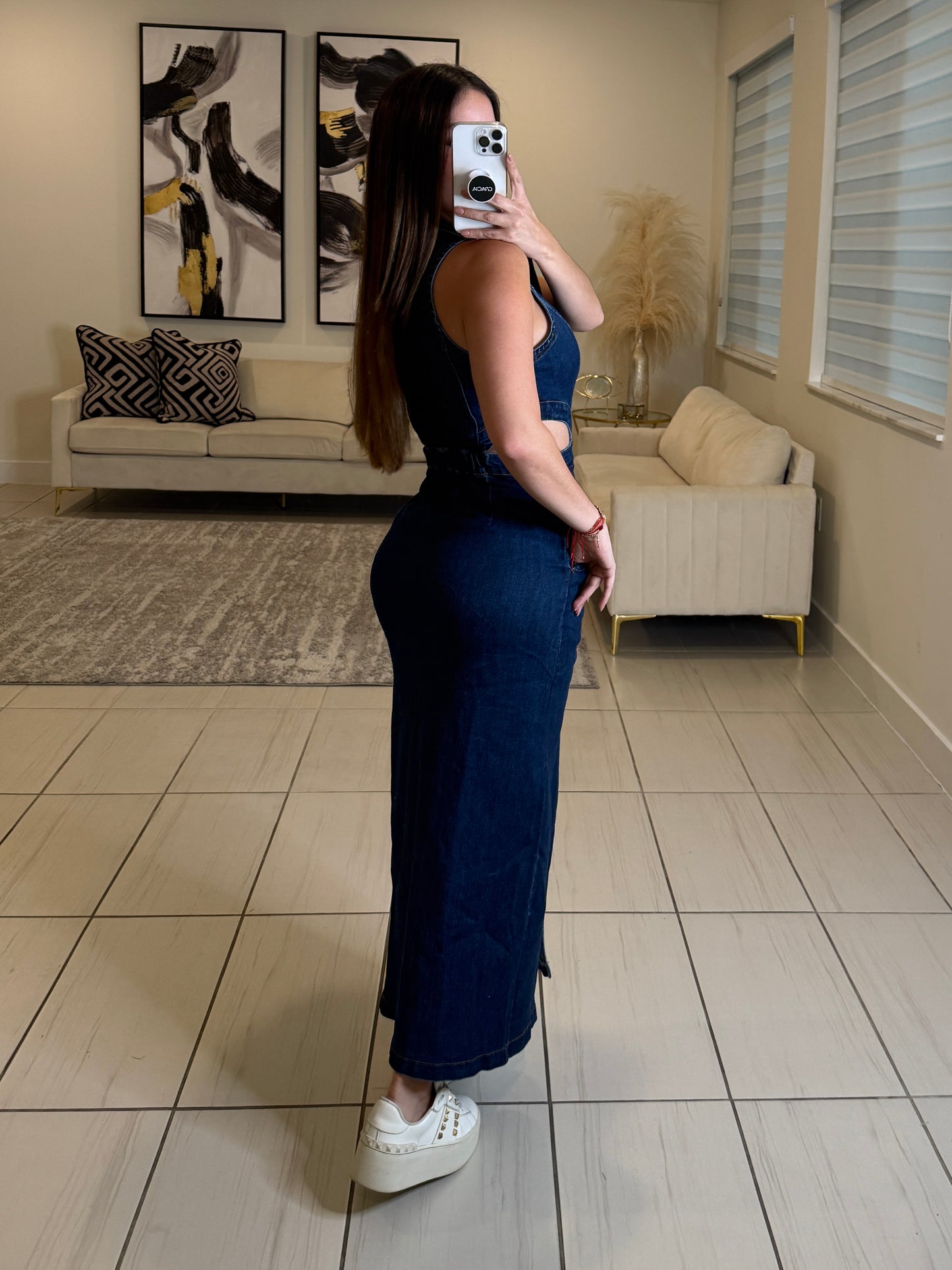 Modern Muse Denim Midi Dress