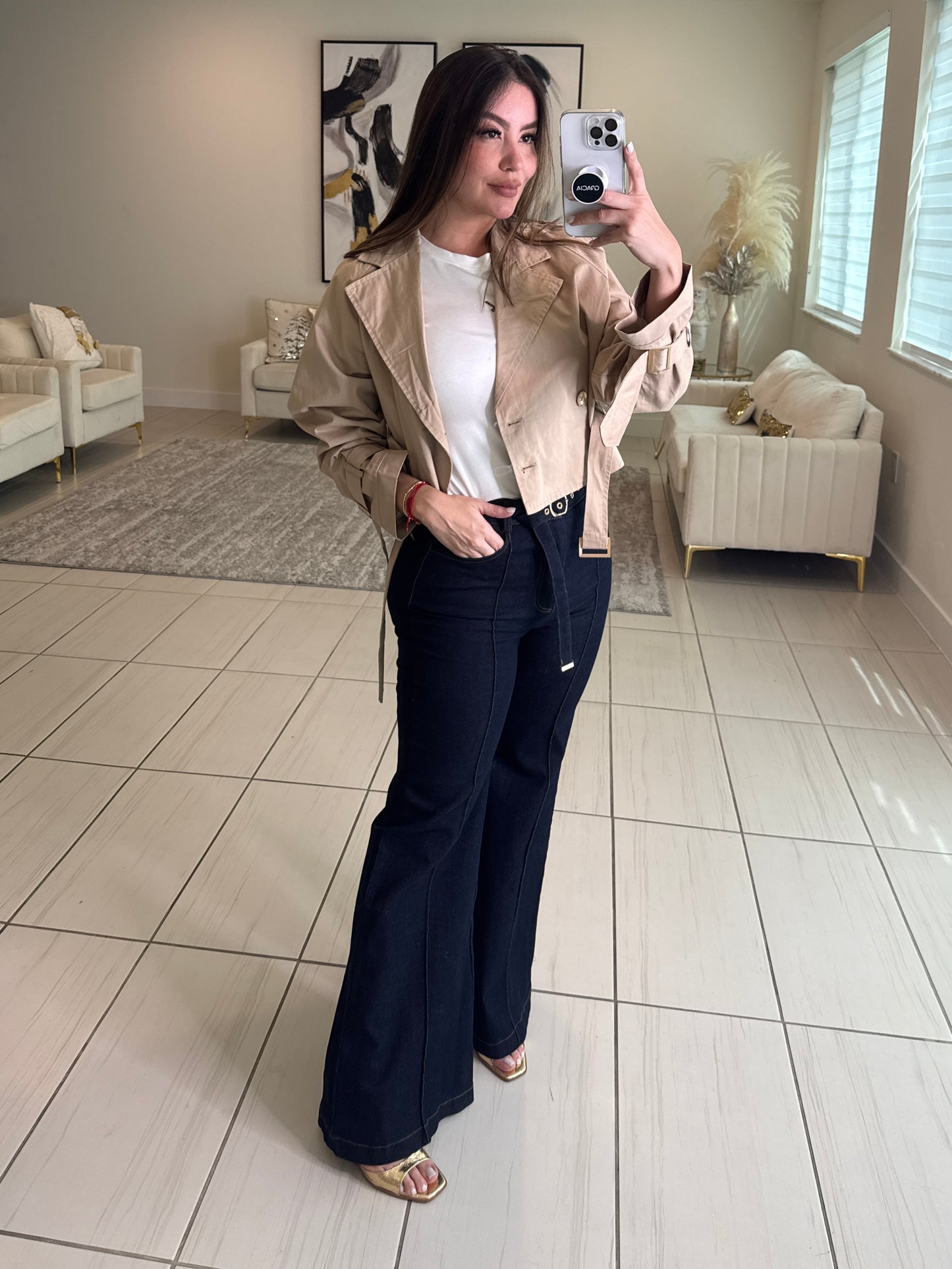 Refined Flow Dark Denim Pants