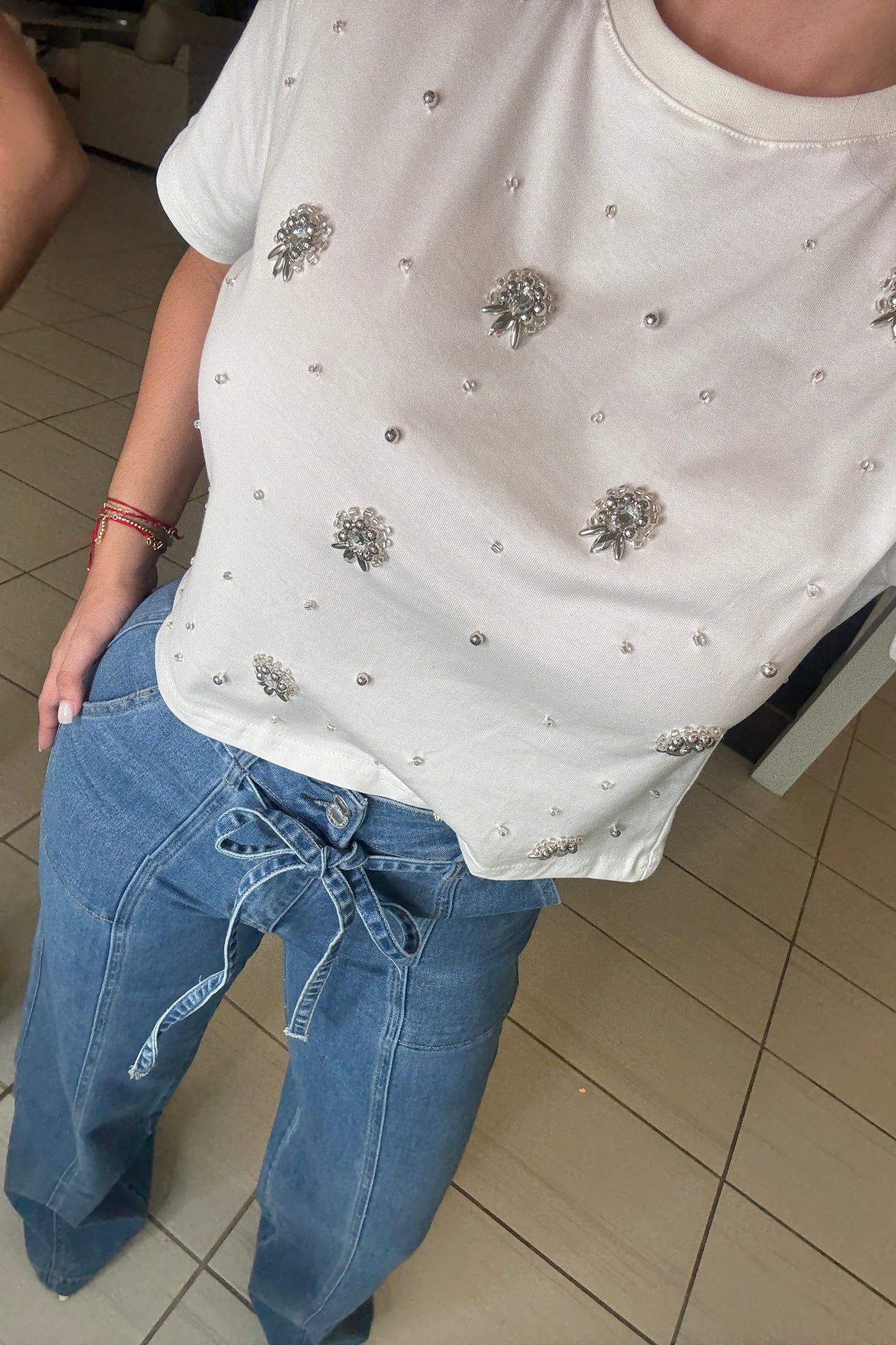 Mirror Mirage White Top