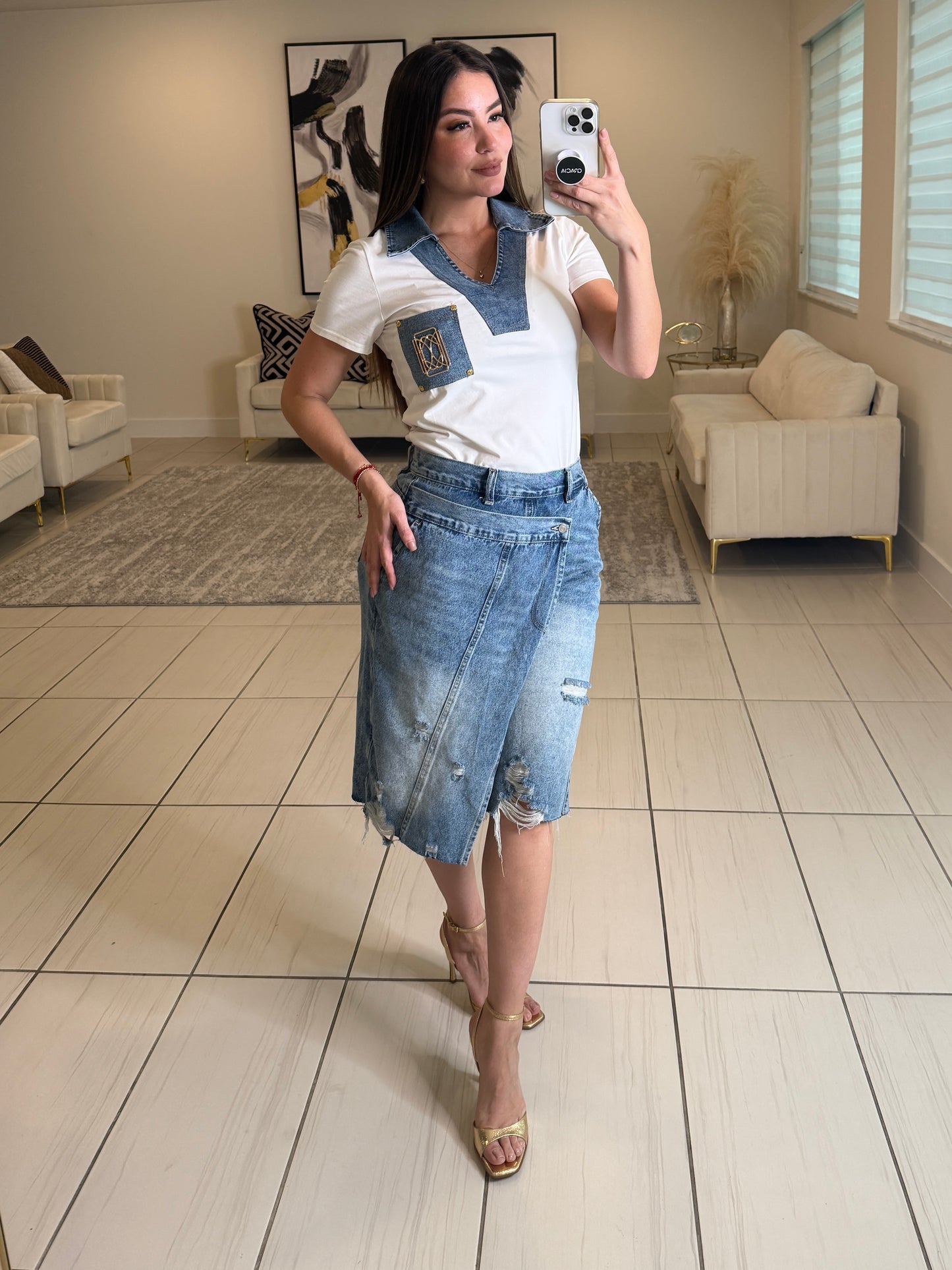 Modern Edge Denim Short