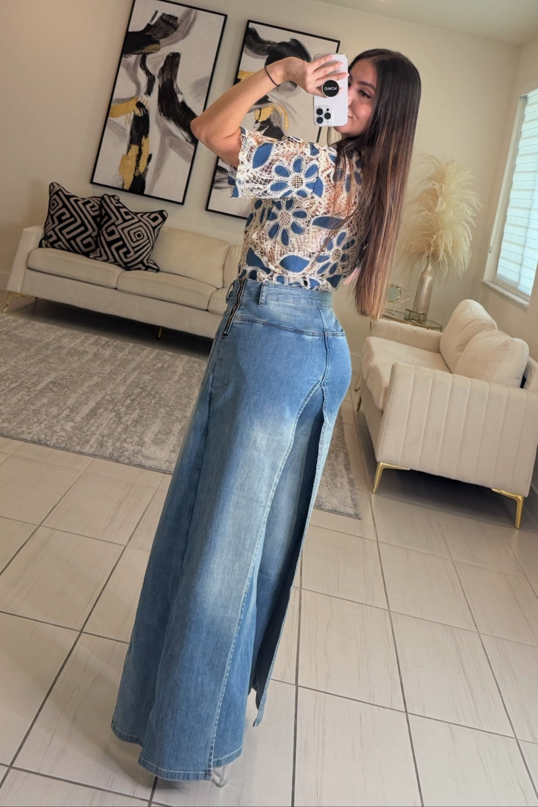 Empowered Feeling Denim Pants