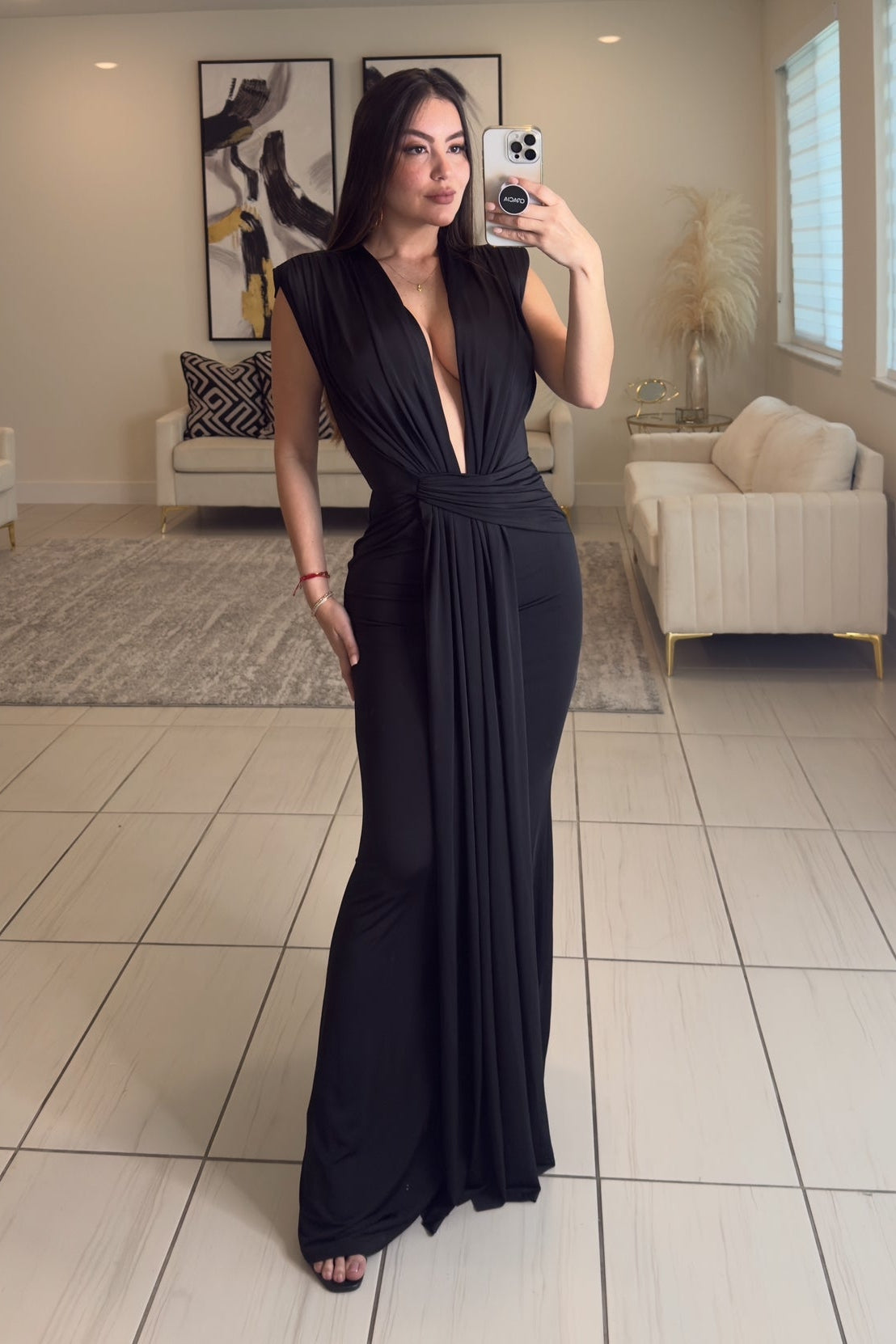 Sapphire Muse Black Maxi Dress