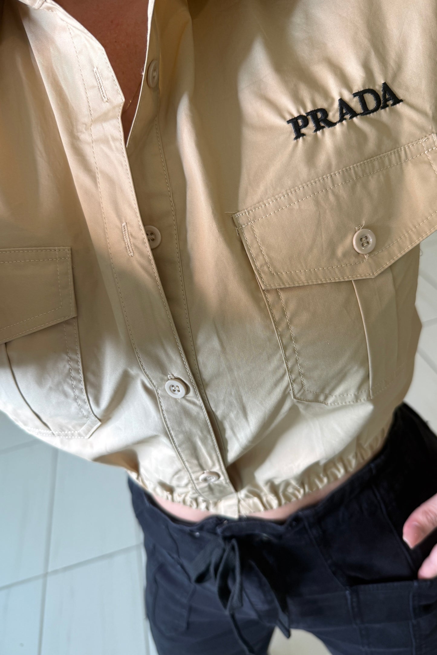 Iconic Khaki Top