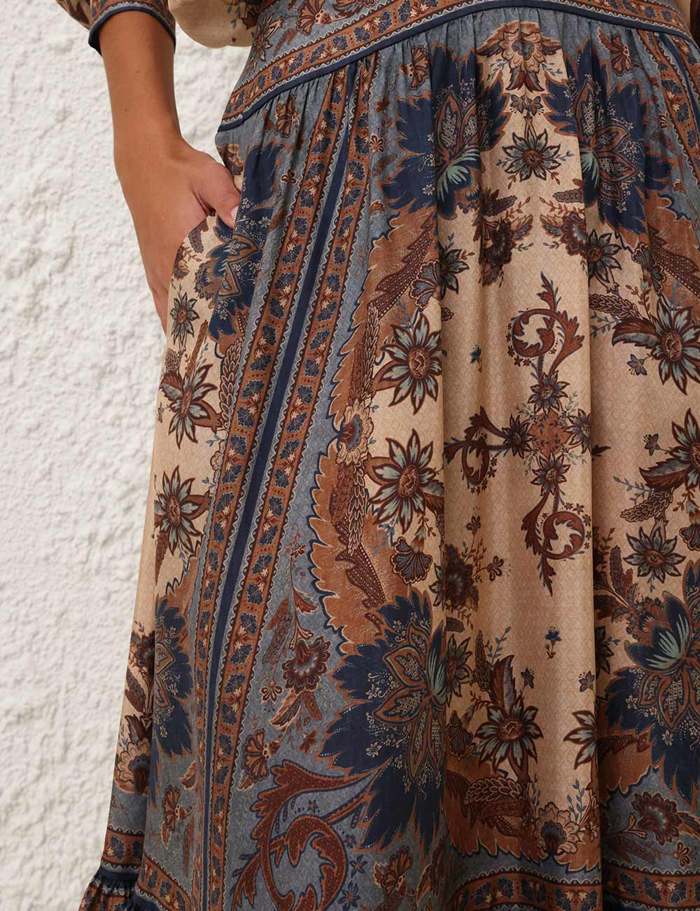 Ascension Tiered Midi Skirt Set