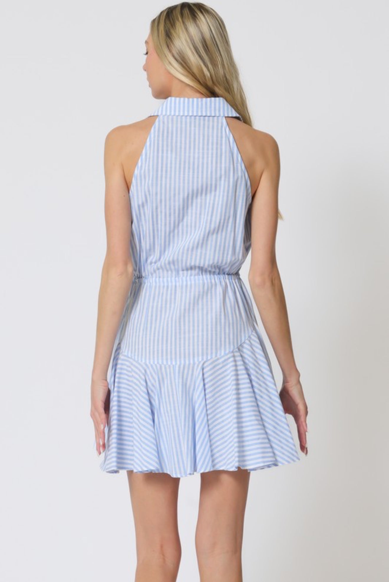 Celeste Twist Blue Dress