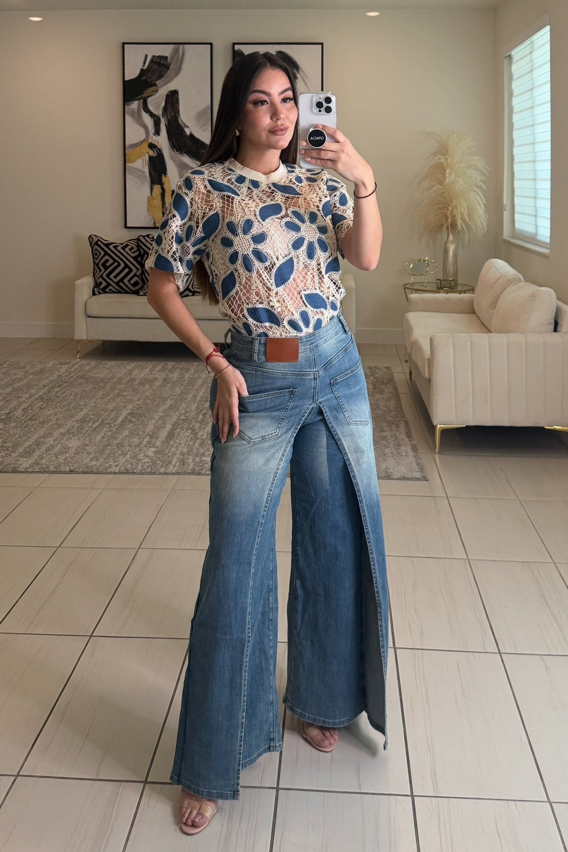 Empowered Feeling Denim Pants