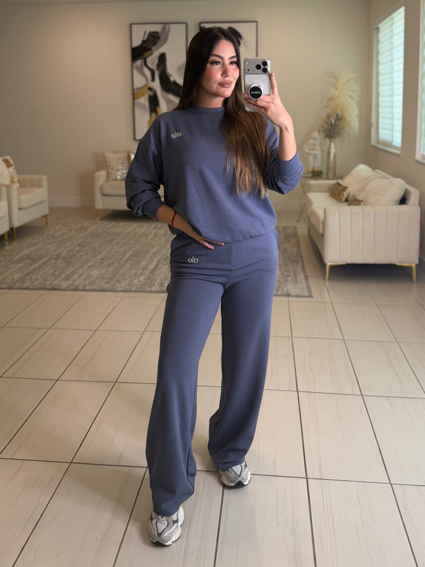 Iconic Halo Blue Pant Set