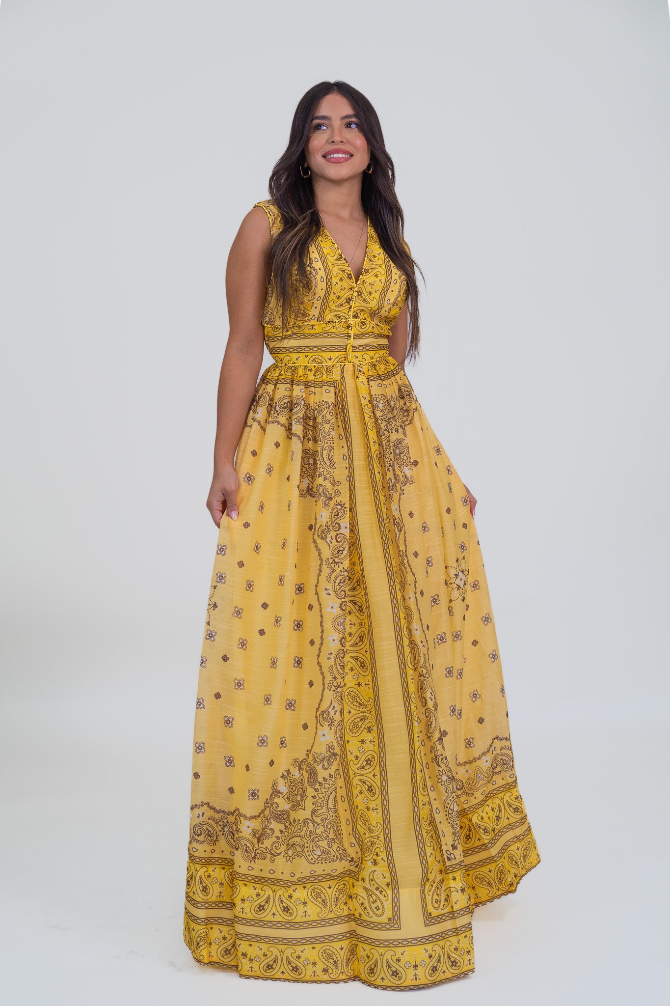 Enchanted Yellow Maxi Dress