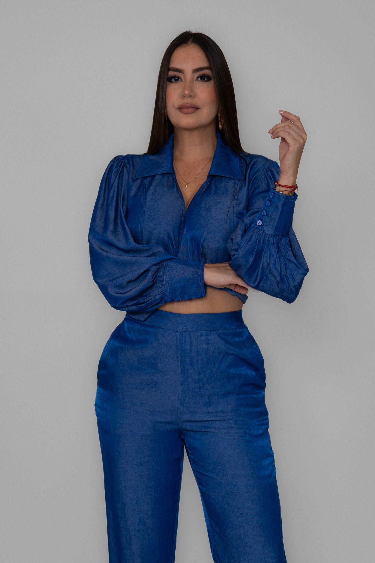 The Luxe Soft Denim Pants Set