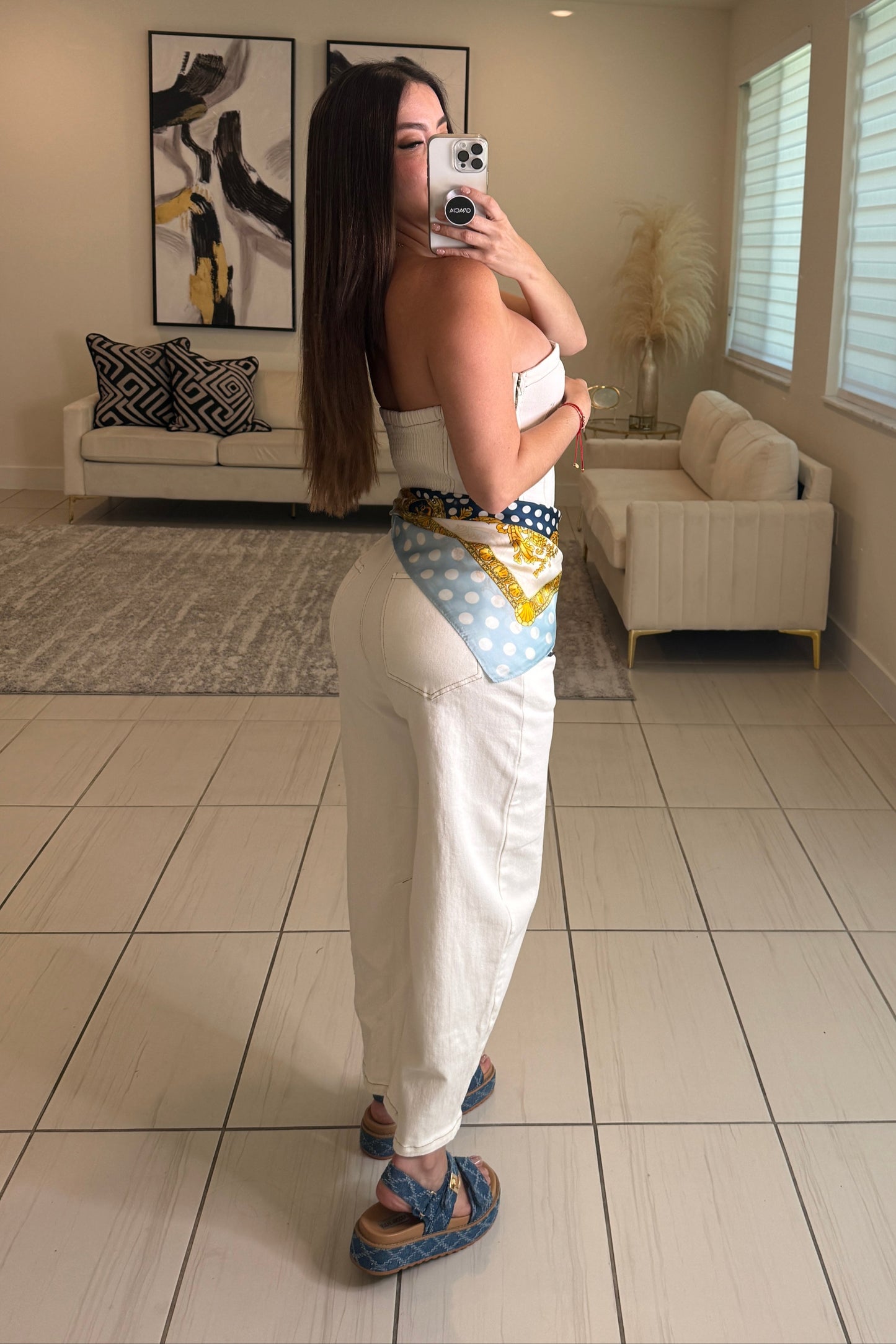 The Powerline White Jumpsuit