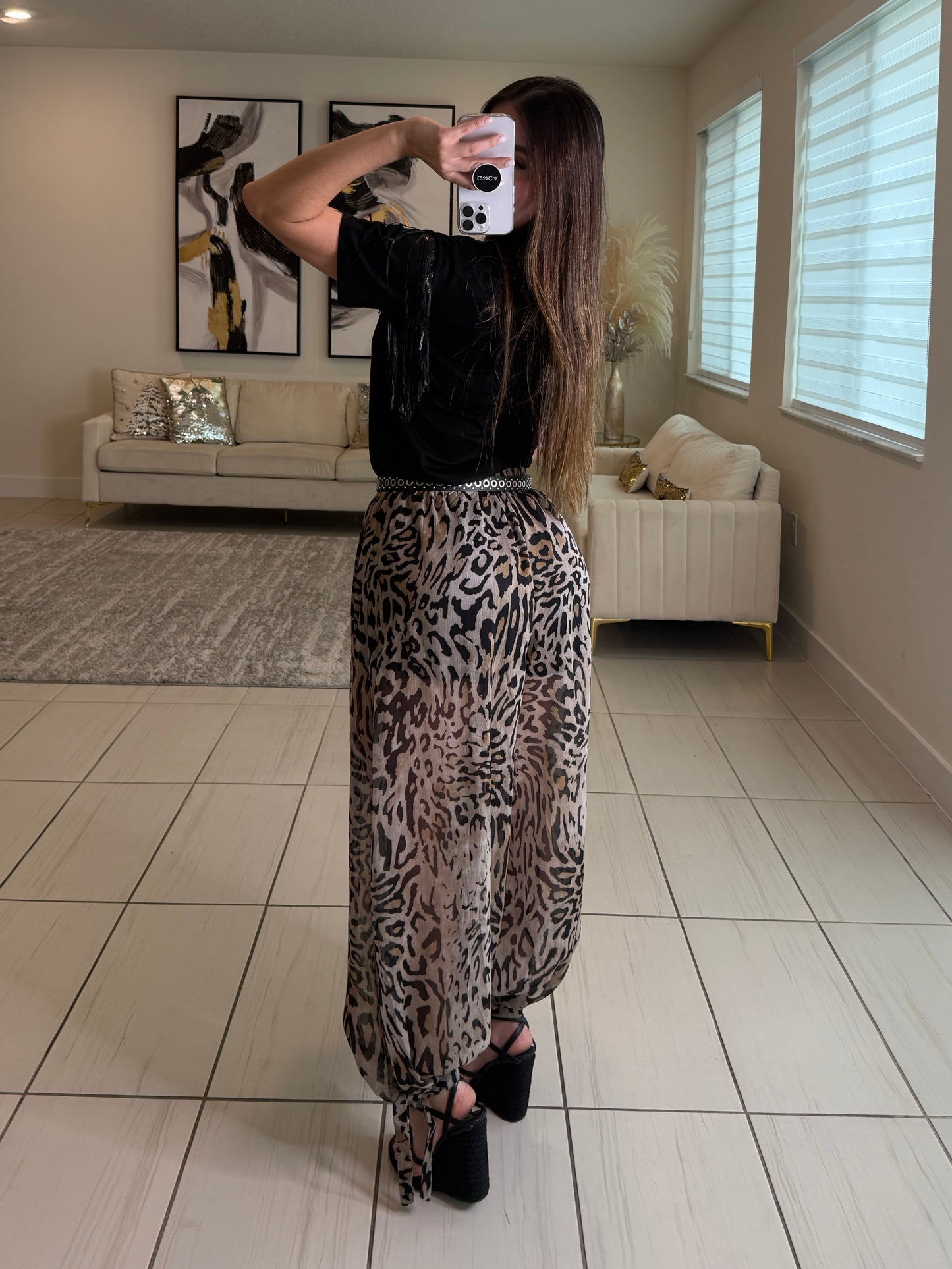 Wild Passion Leopard Balloon Pants