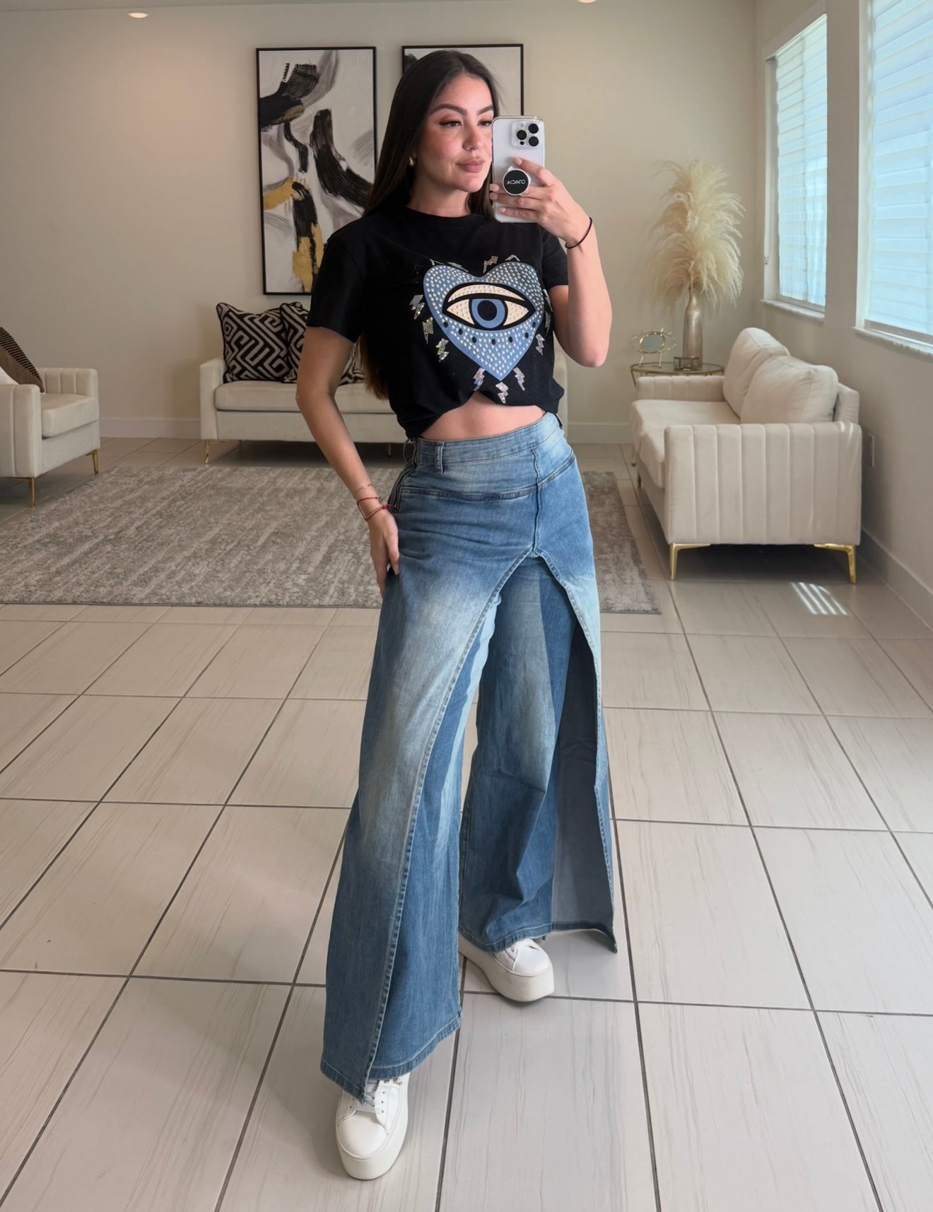Empowered Feeling Denim Pants