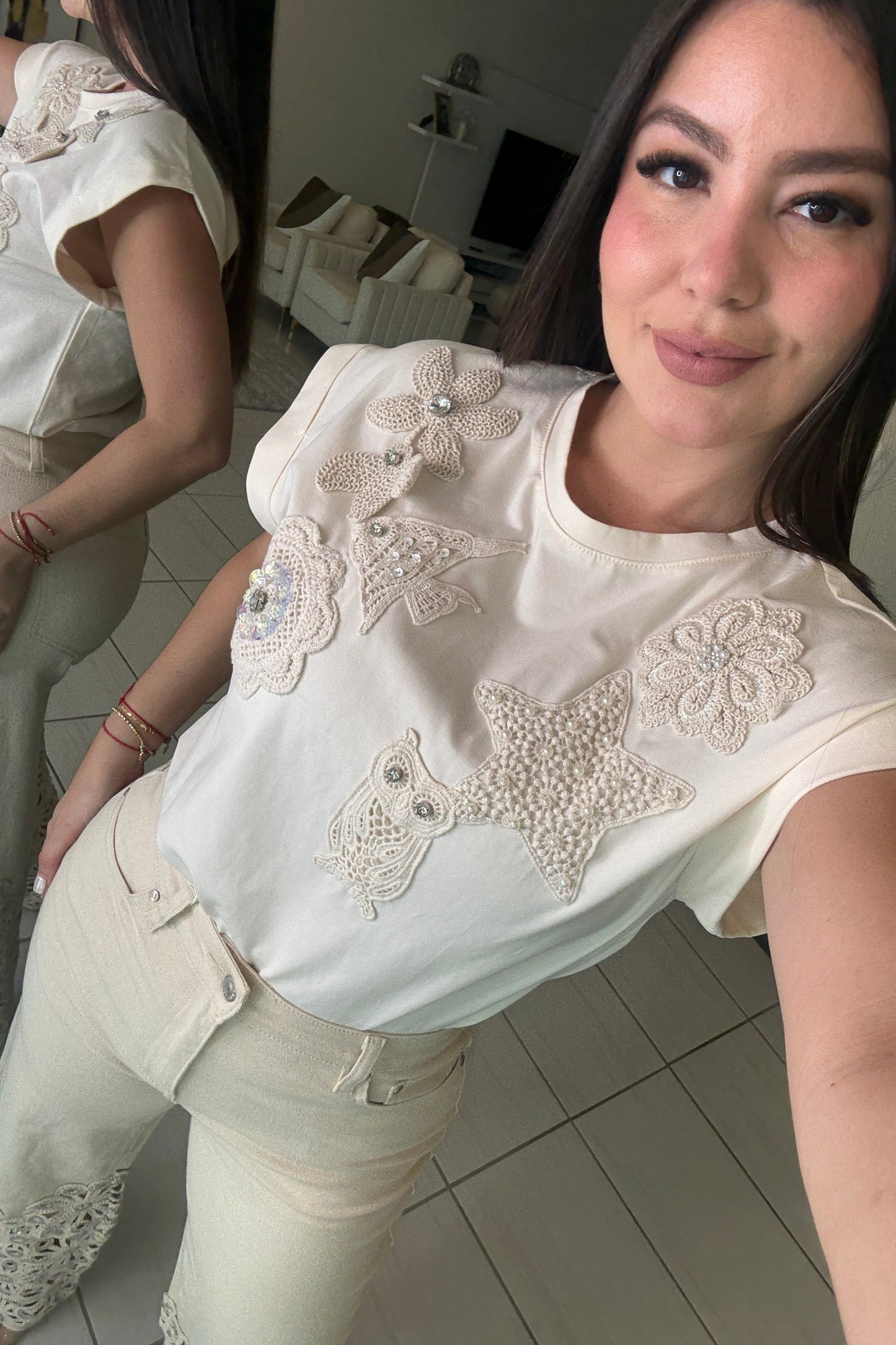 Goddess Tide Beige Top