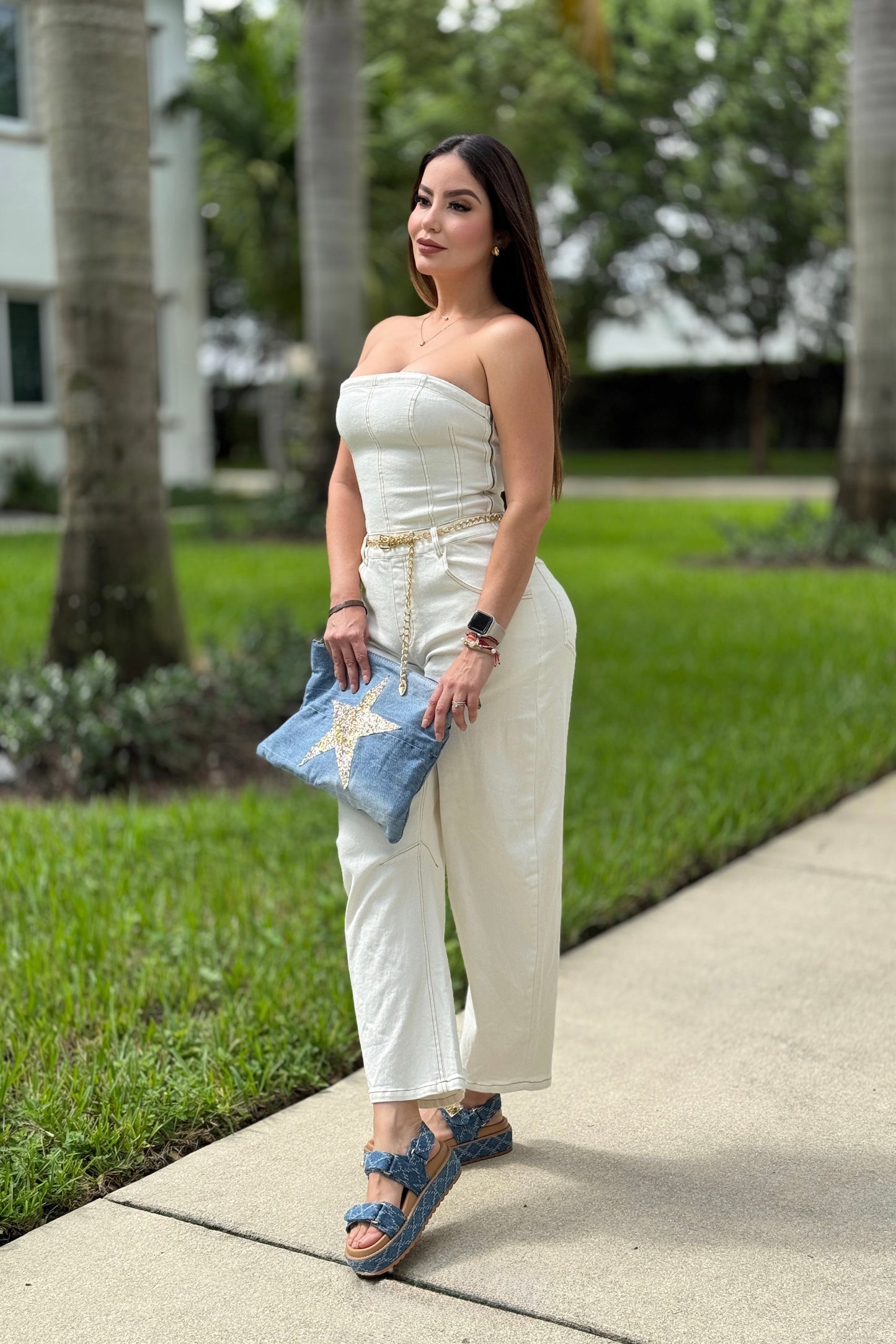 The Powerline White Jumpsuit