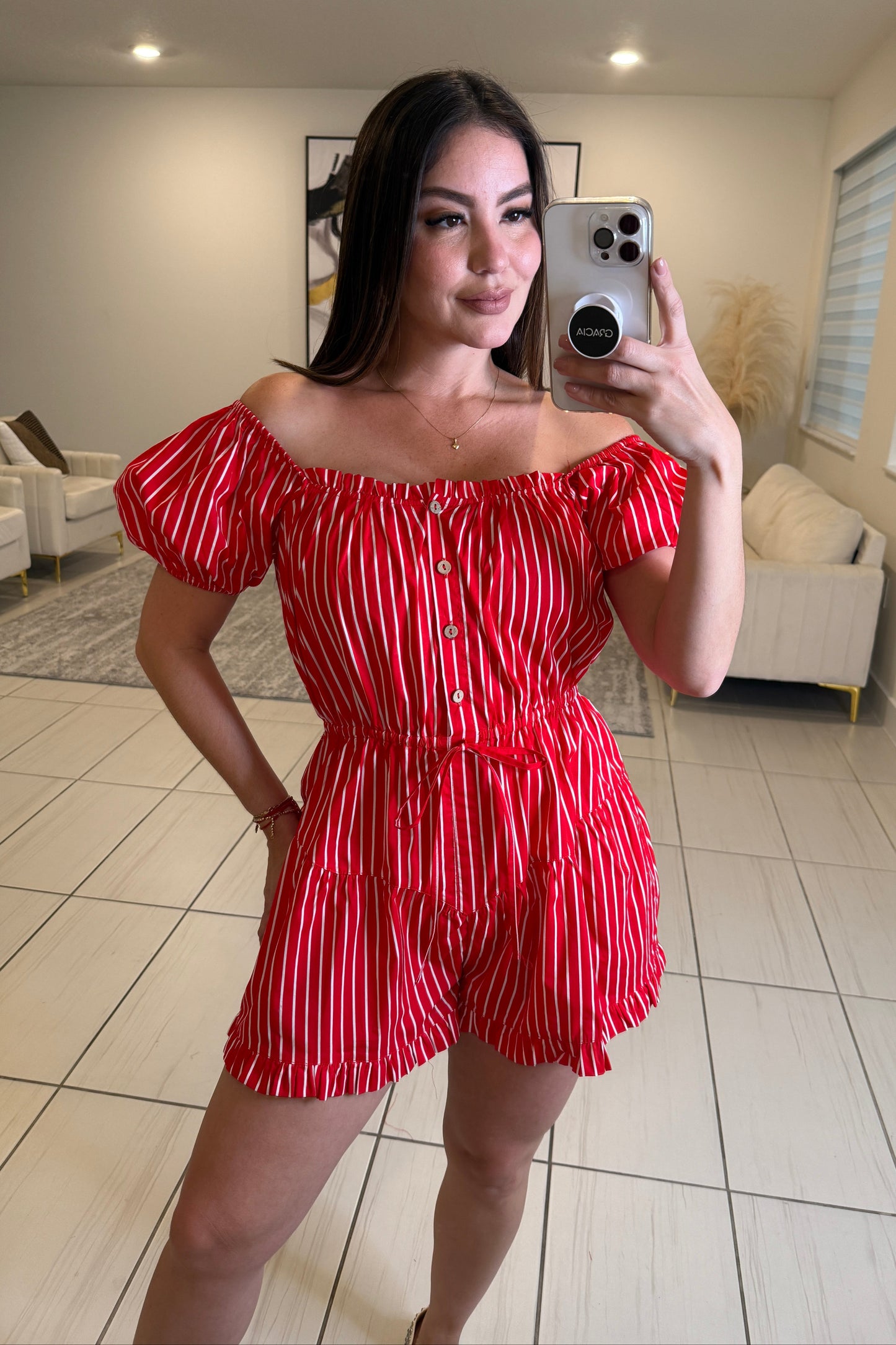 Pretty Girl Red Romper