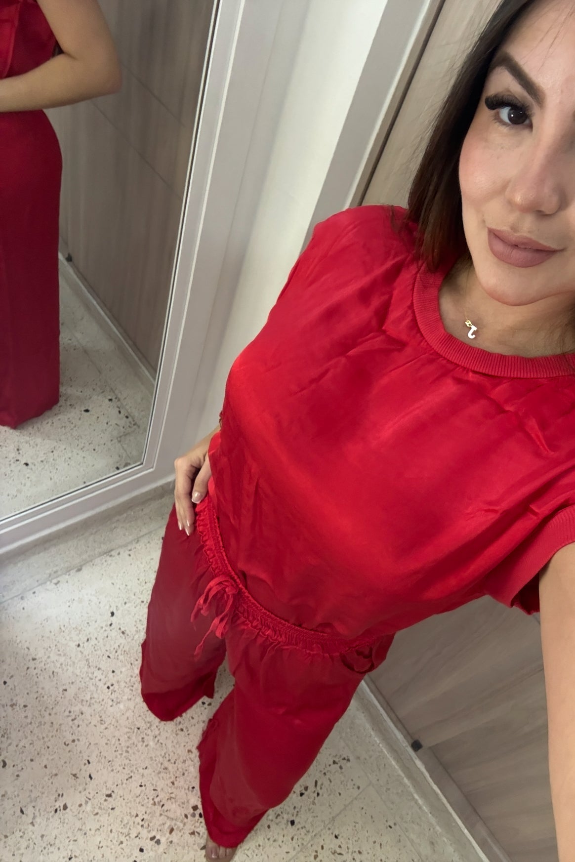 Passion Red Pants Set