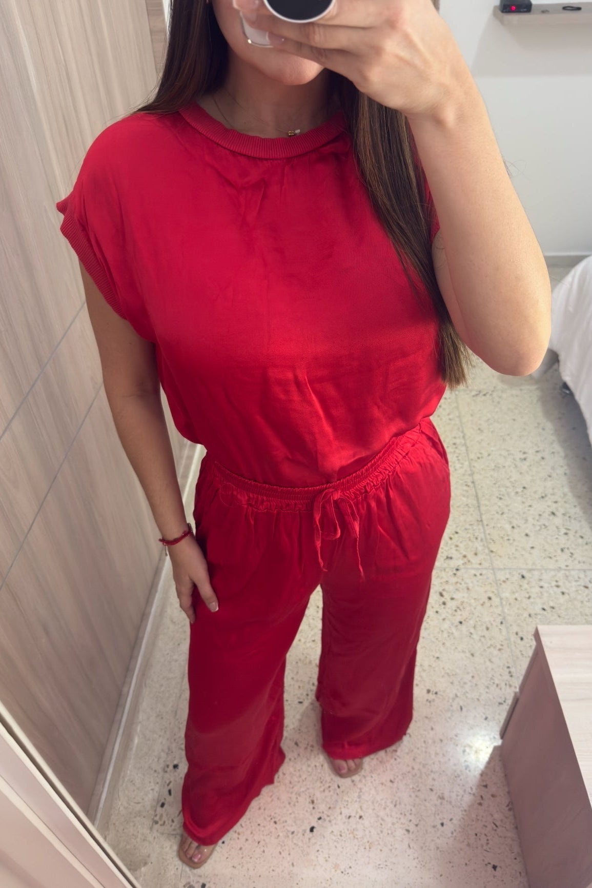 Passion Red Pants Set