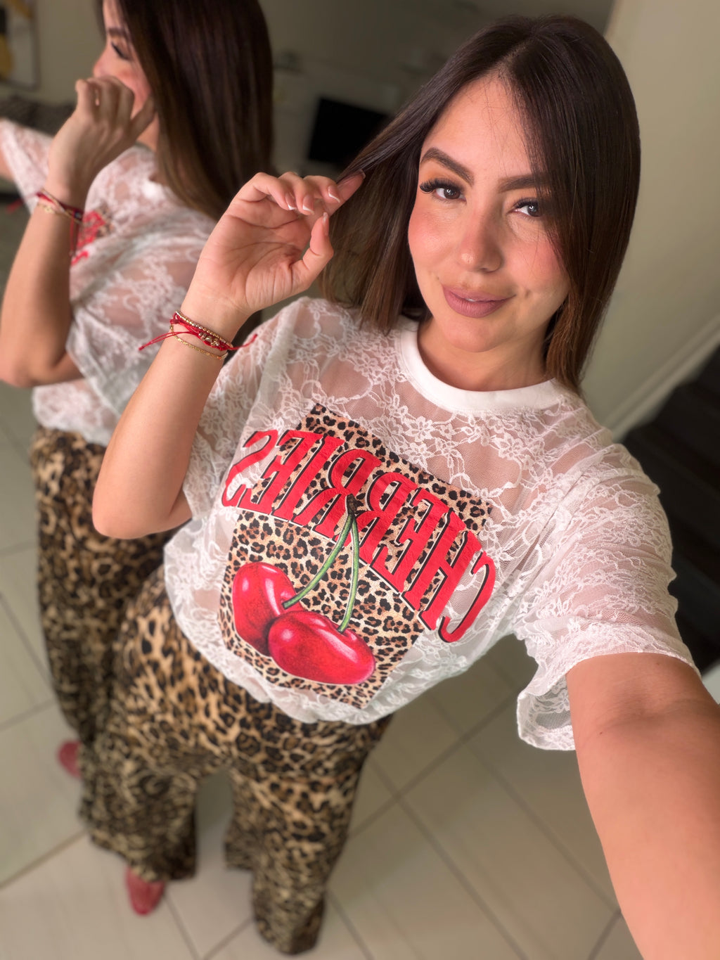 Cherries White Tshirt
