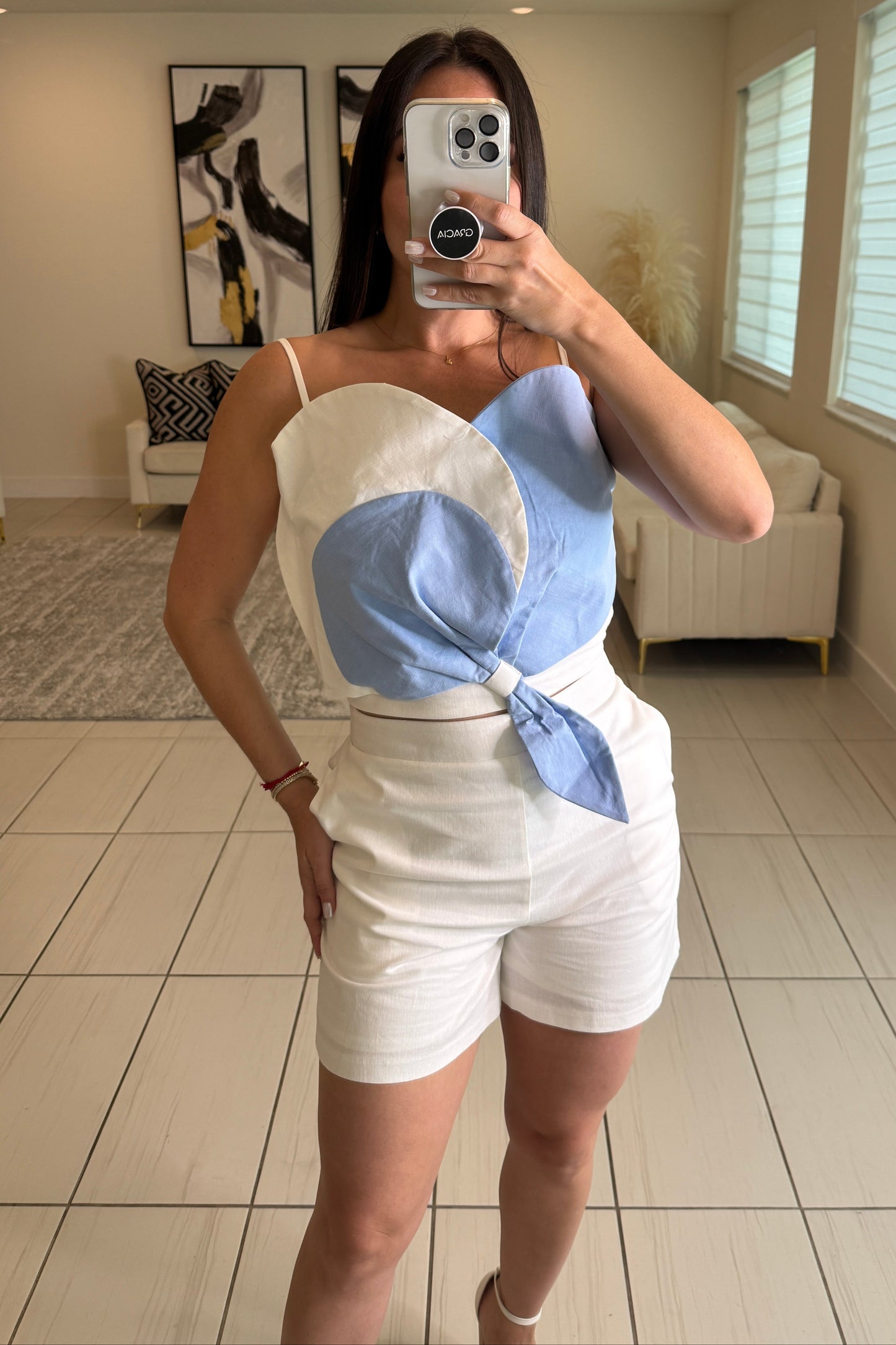 Oceana Glow White Short Set