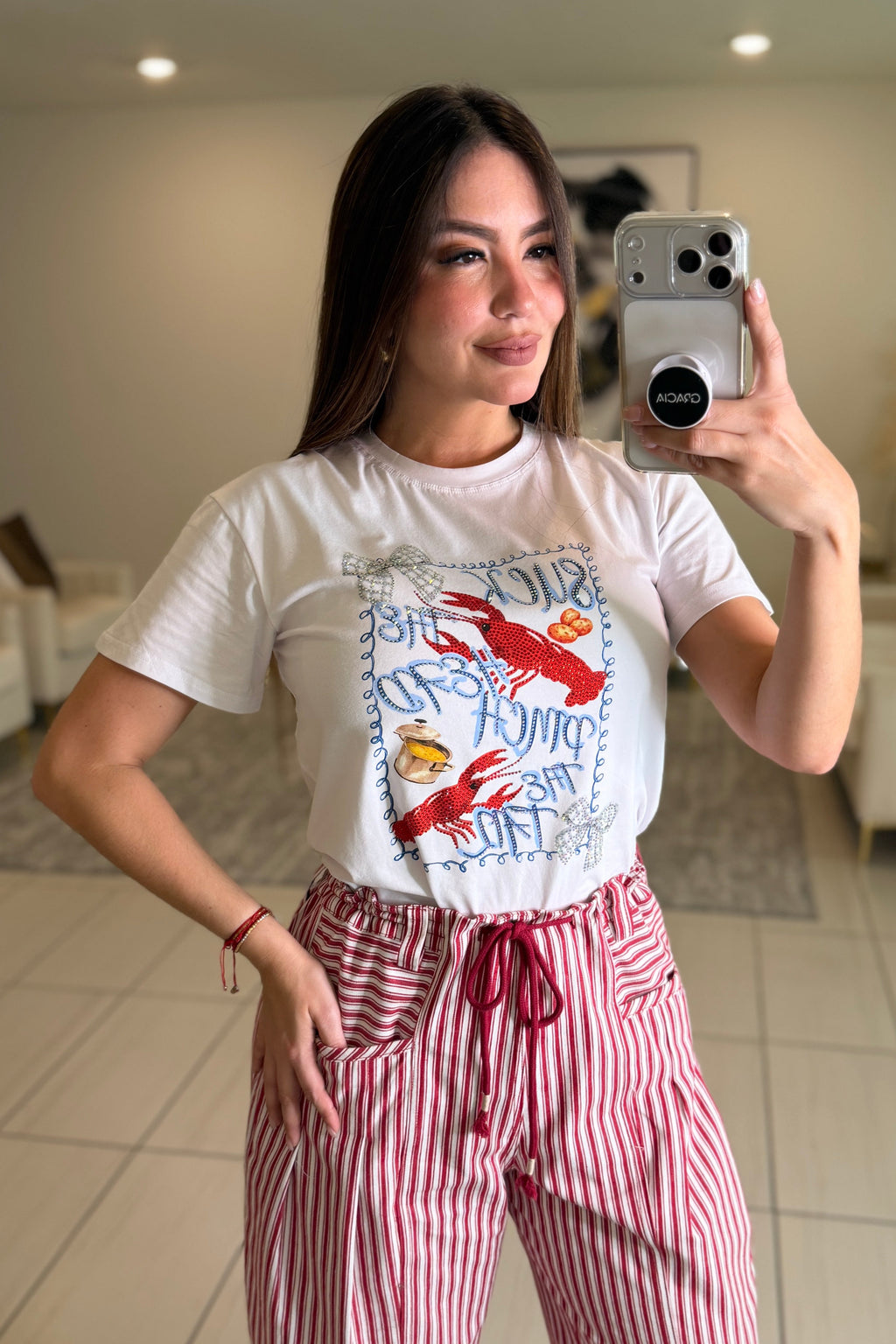 Fashion Cooked White Tshirt