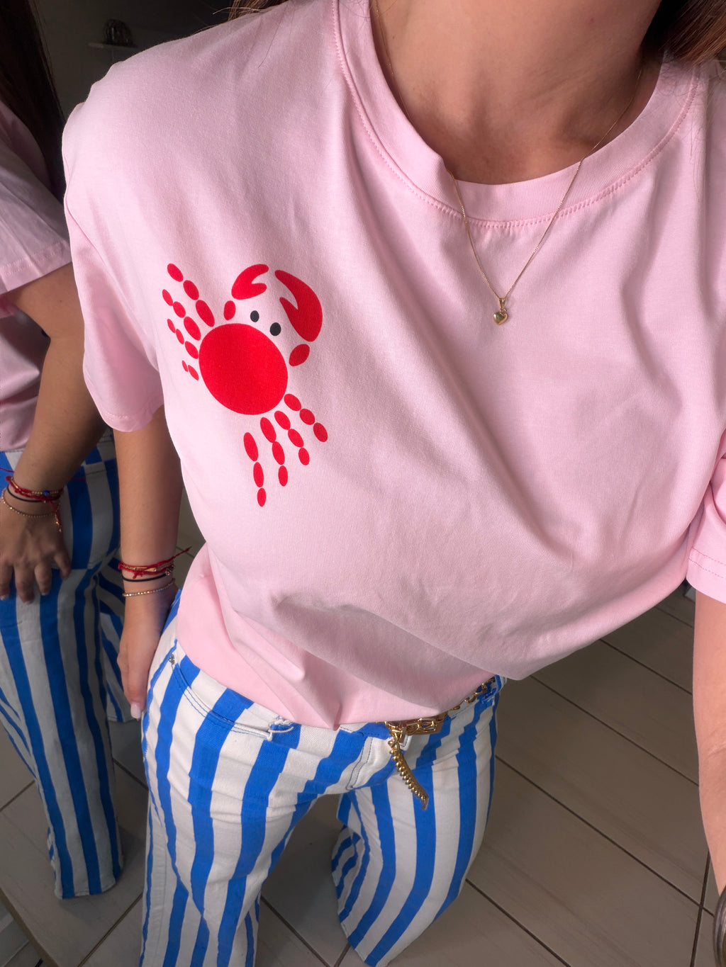 French Coast Crab Pink Tshirt