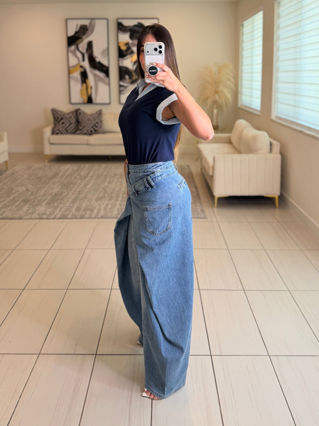 Tactical Edge Blue Denim Pants