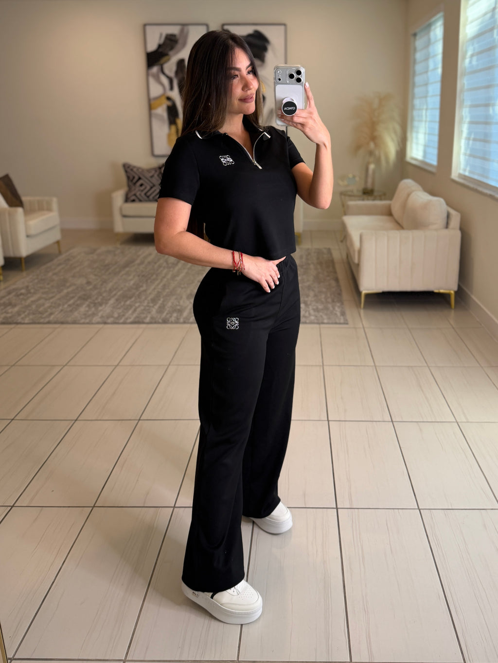 Iconic Muse Black Pant Set