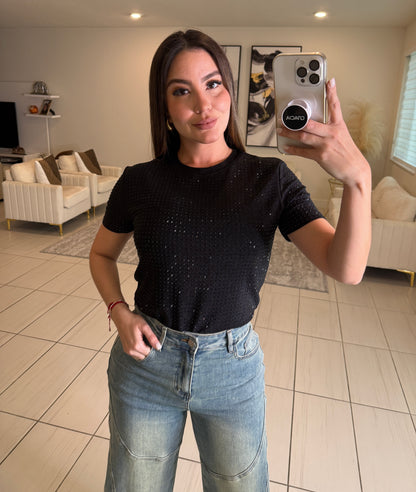 Midnight Shine Black Top