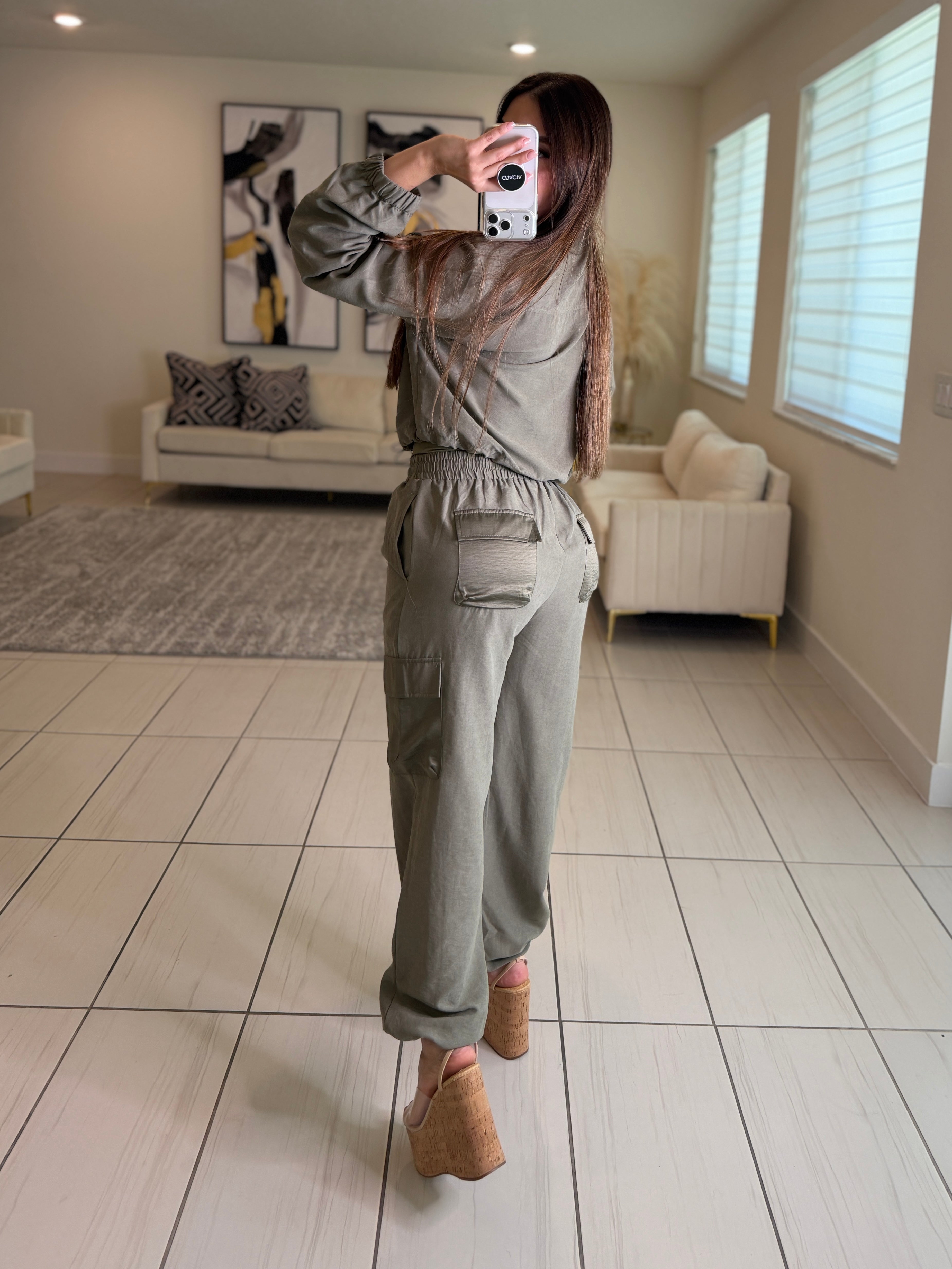 Magnetic Allure Green Pant Set