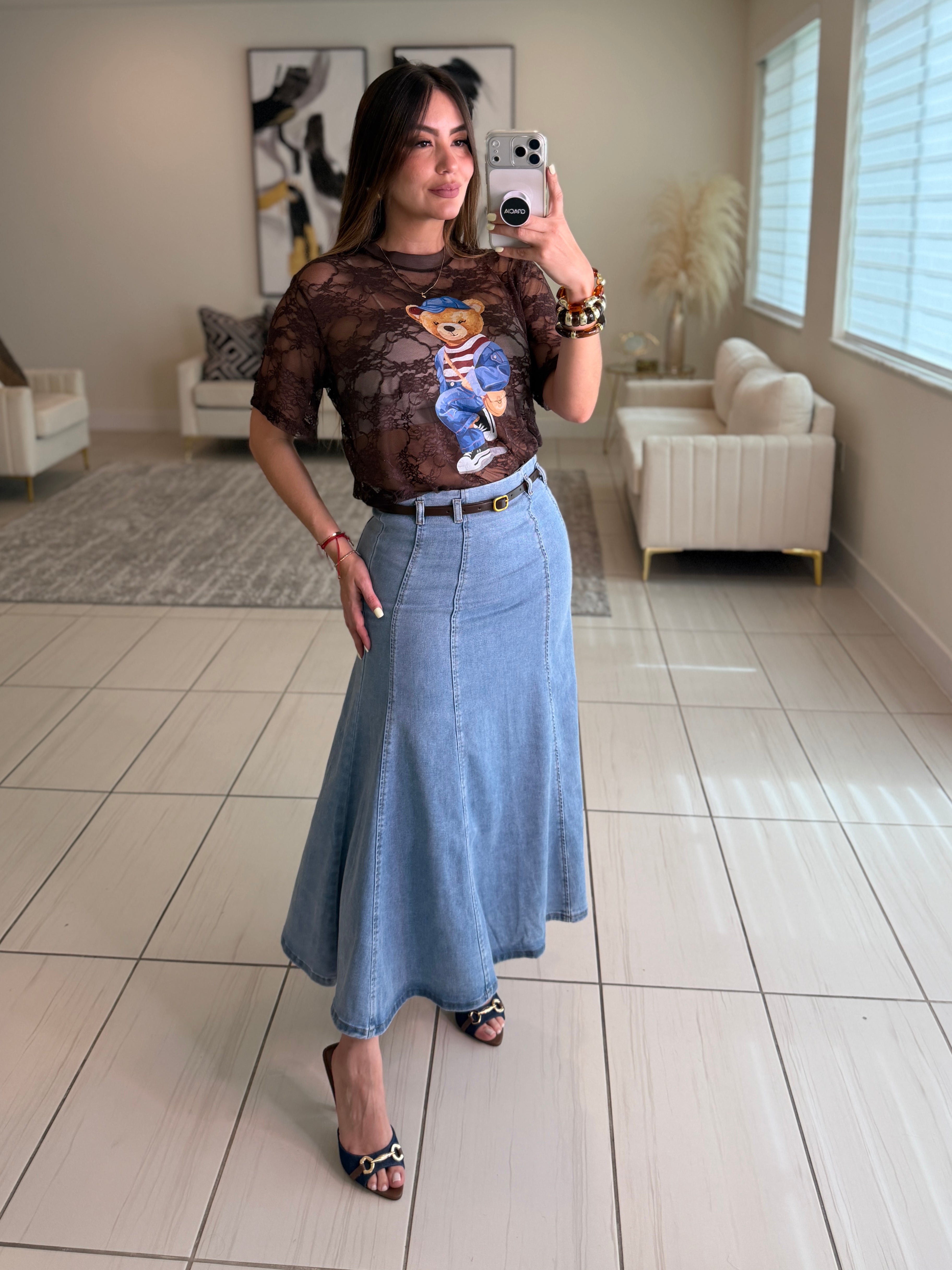 Oasis Whisper Denim Skirt