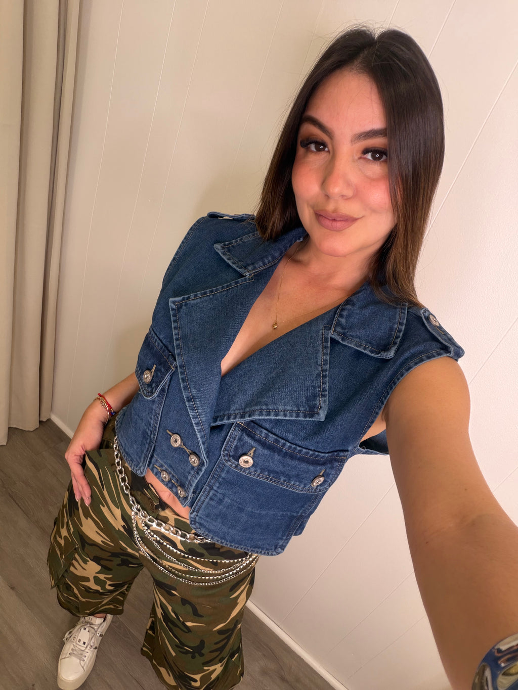 Check The Deets Denim Vest