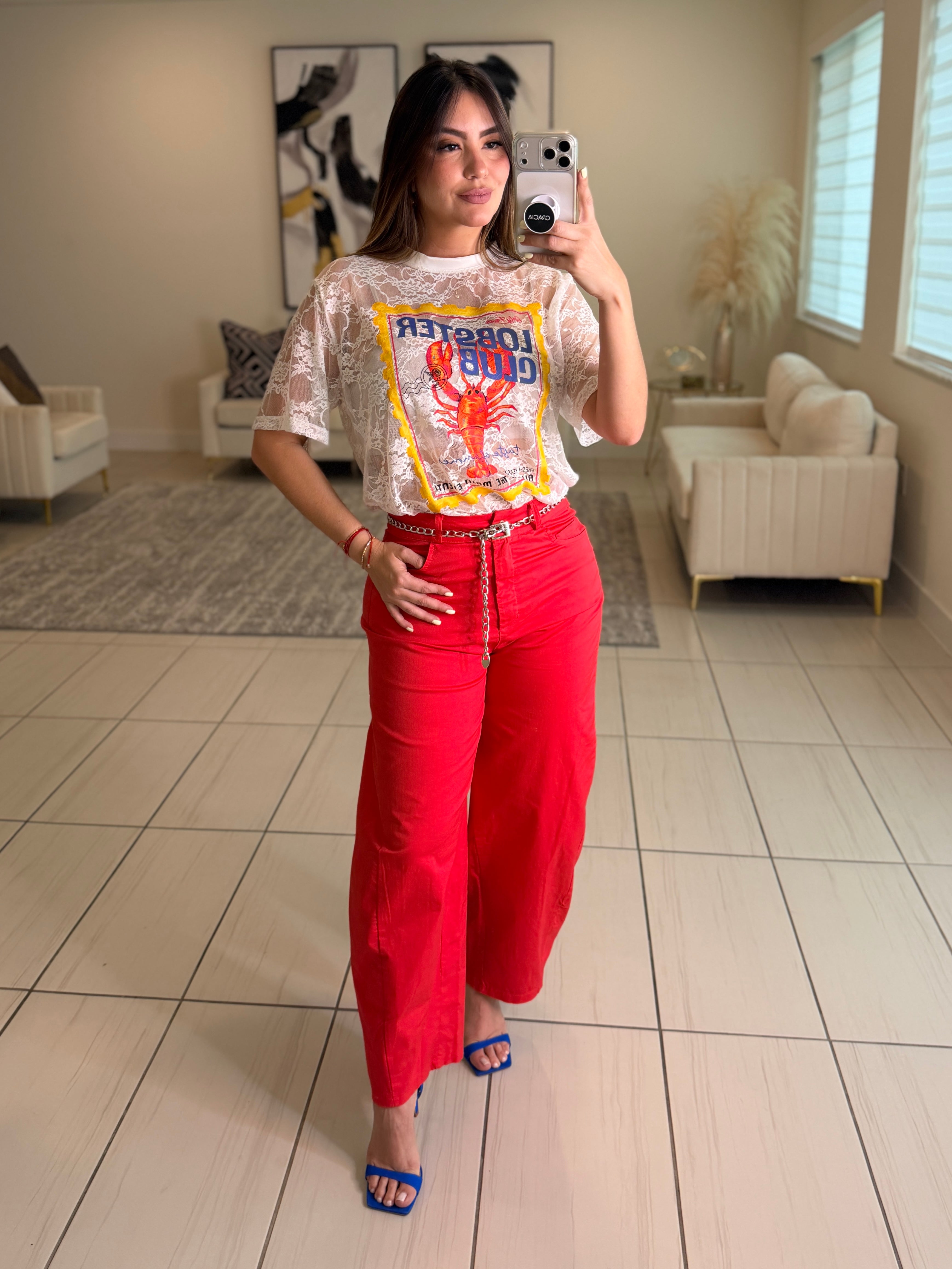 Lobster Club White Tshirt