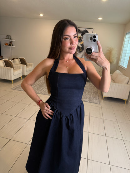 Pretty Sweet Denim Midi Dress