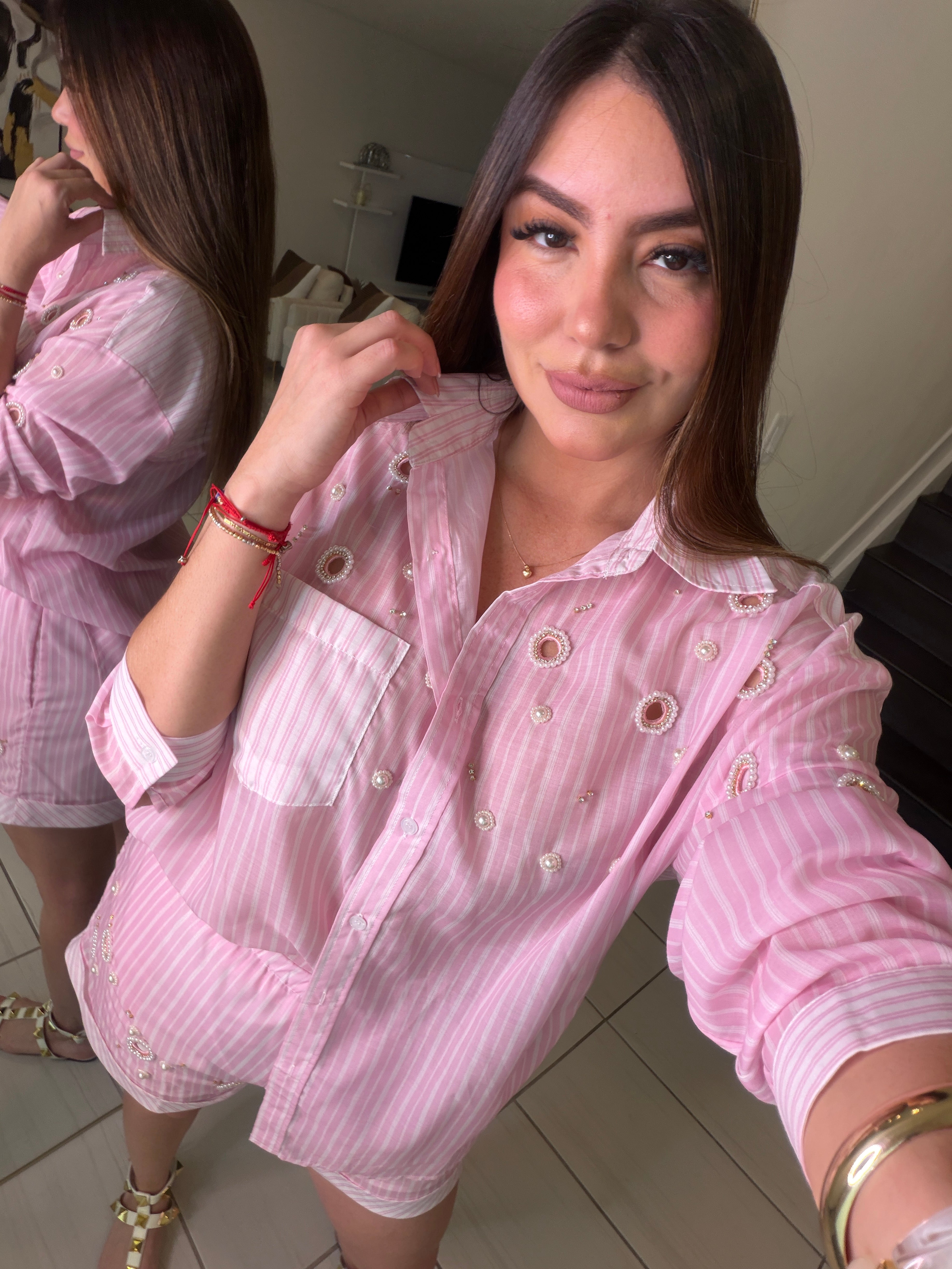Sunkissed Pink Shorts Set