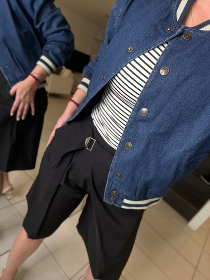 Empire Denim Bomber Jacket