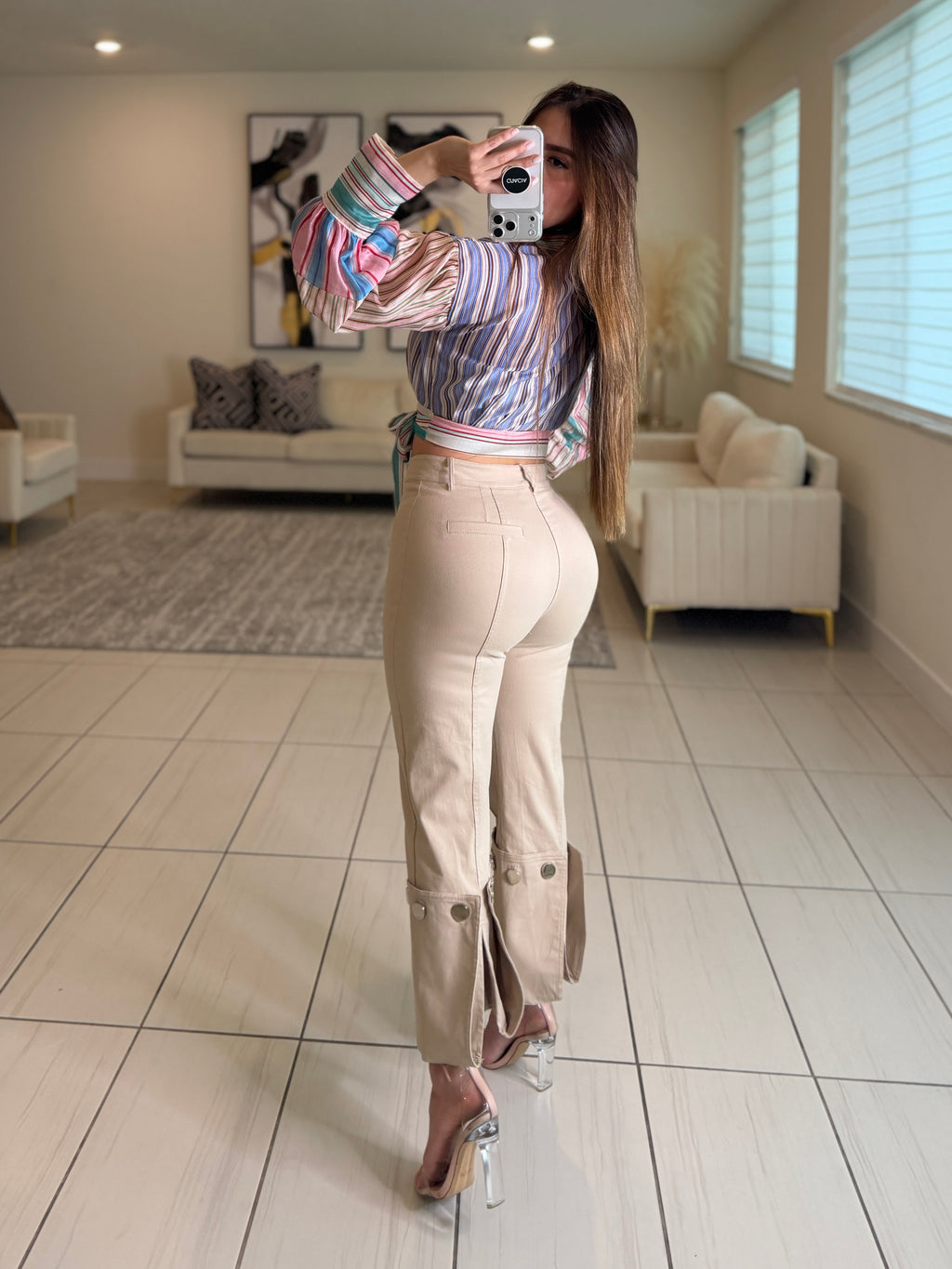 Rebellion Striped Colorful Top