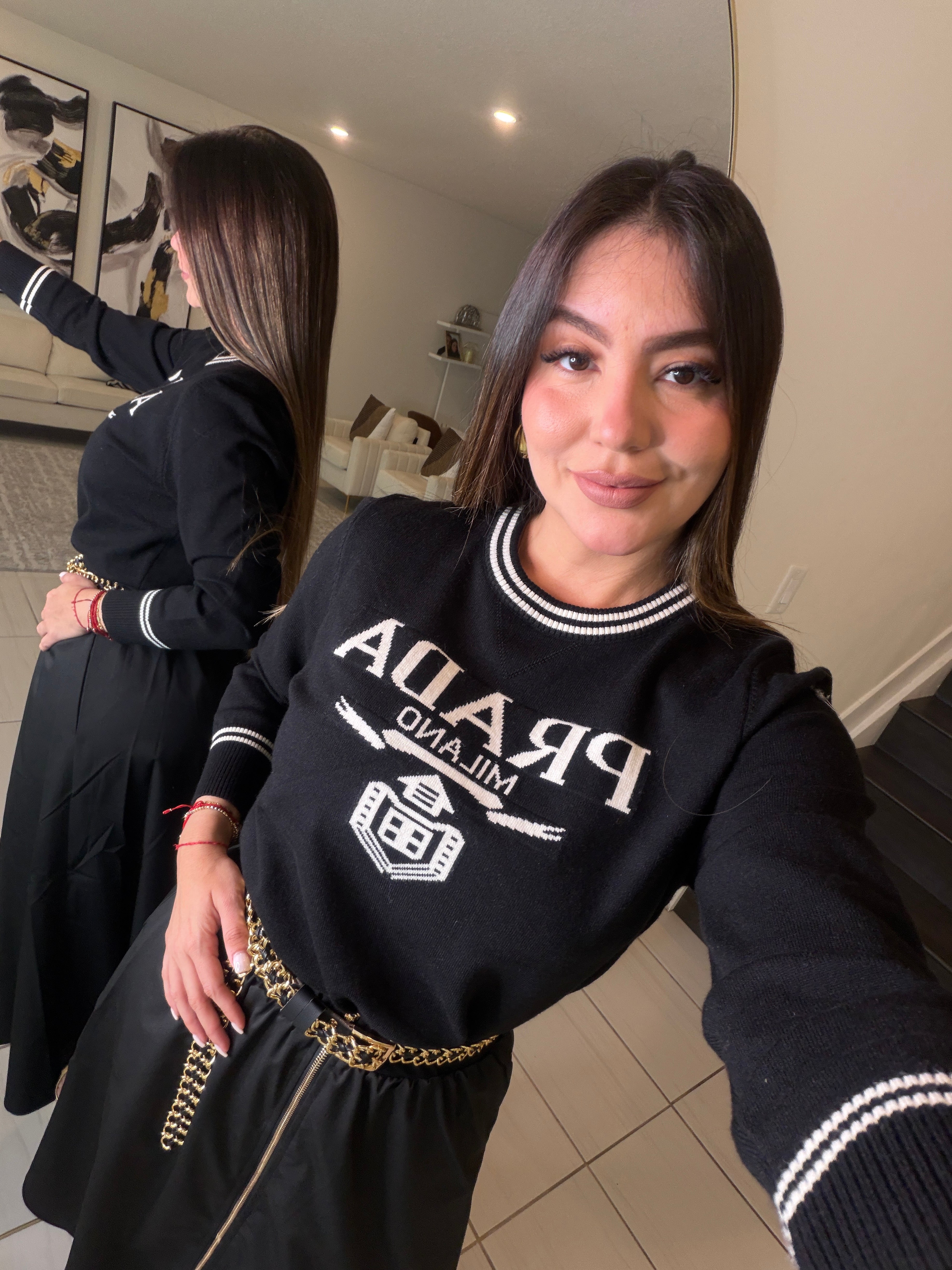 Iconic Warm Knit Black Sweater