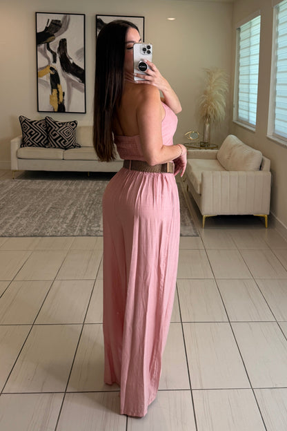 Sunkissed Soft Pink Pant Set