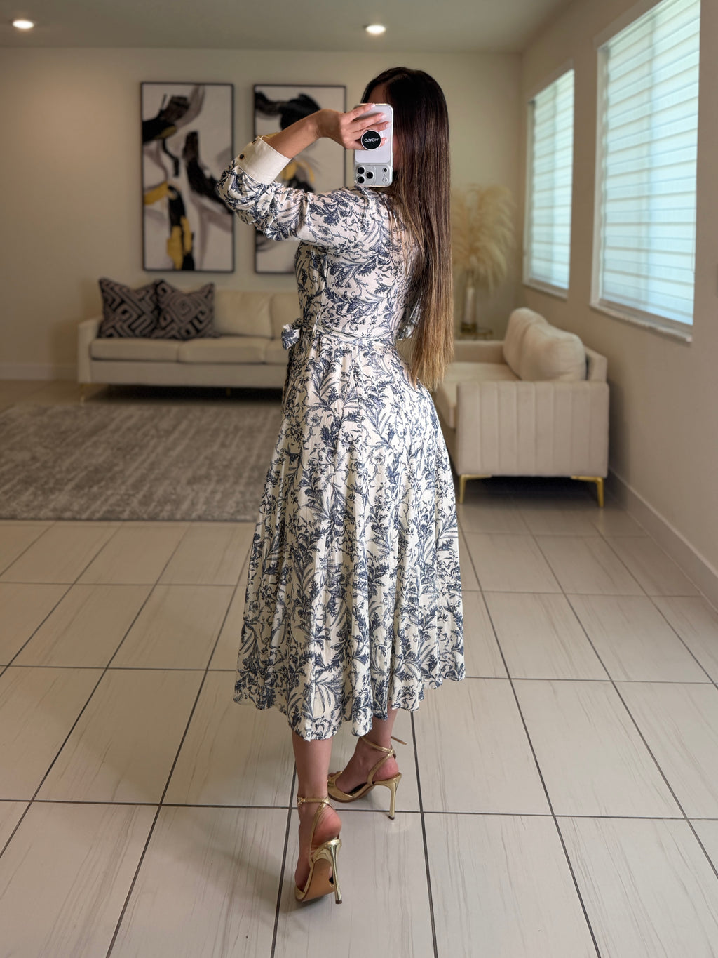 Power Stance Beige Maxi Dress